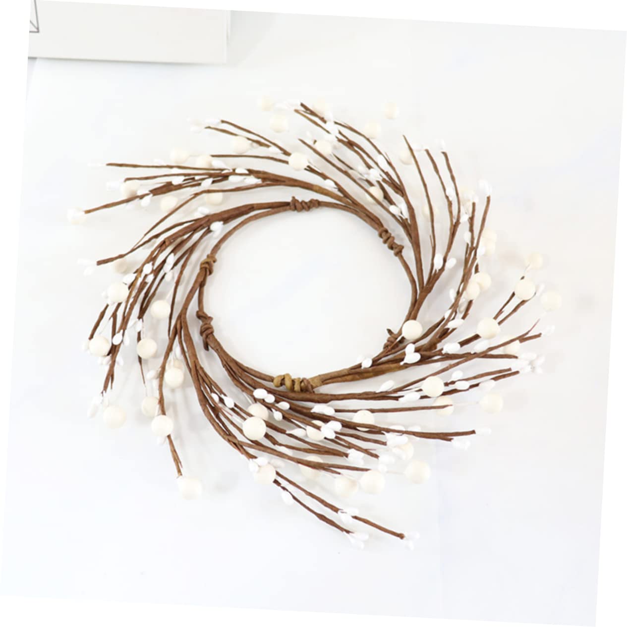 Ciieeo Christmas Candle Garland Artificial Berries Festive Wreath for Holiday Decor for Trees Doors and Fireplaces Charming Centerpiece for Parties