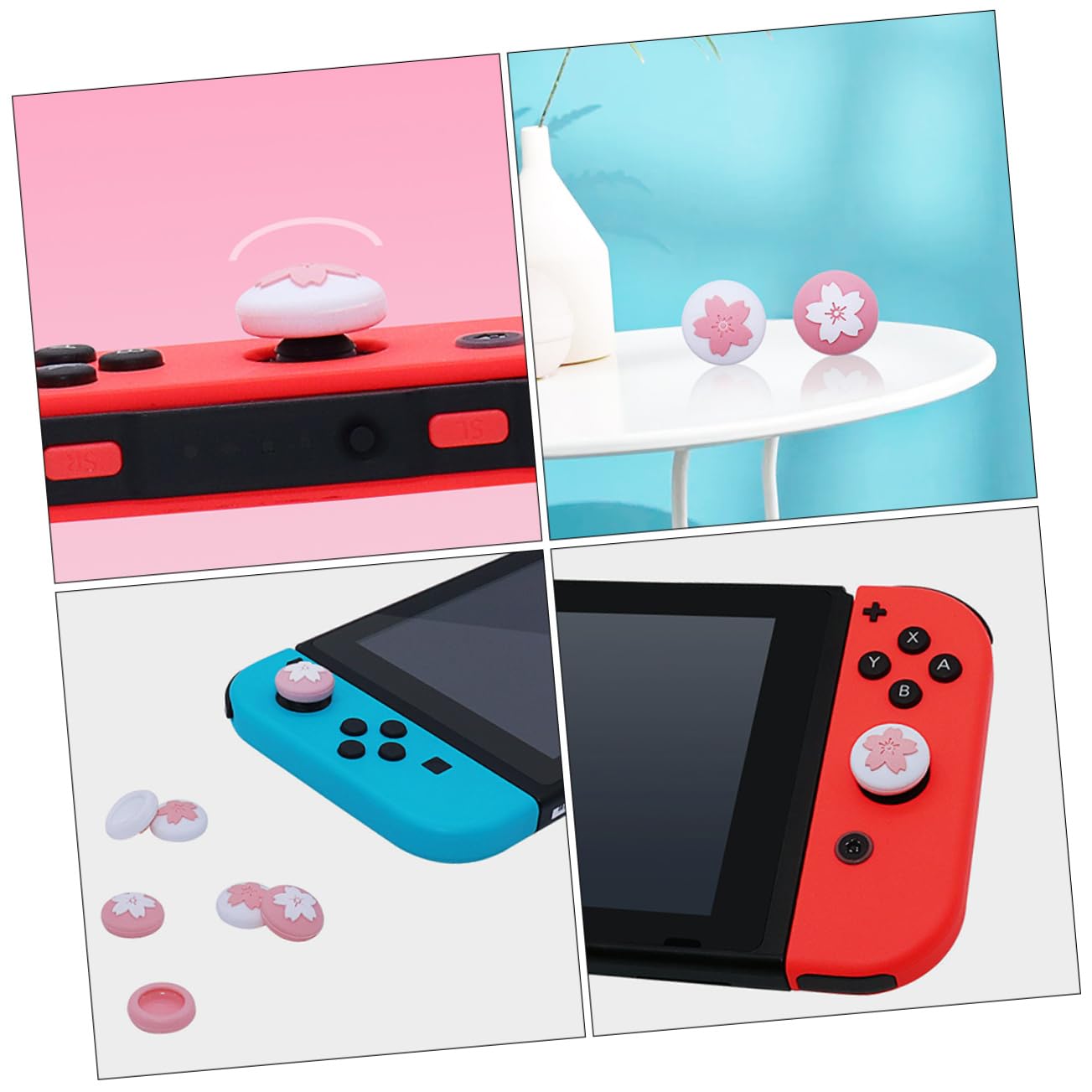 Gatuida 80pezzi Coperture Per Joystick Per Controller Switch Grip Protettivo Per Gioco Accessori Compatibili Per Console Design Confortevole e Antiscivolo