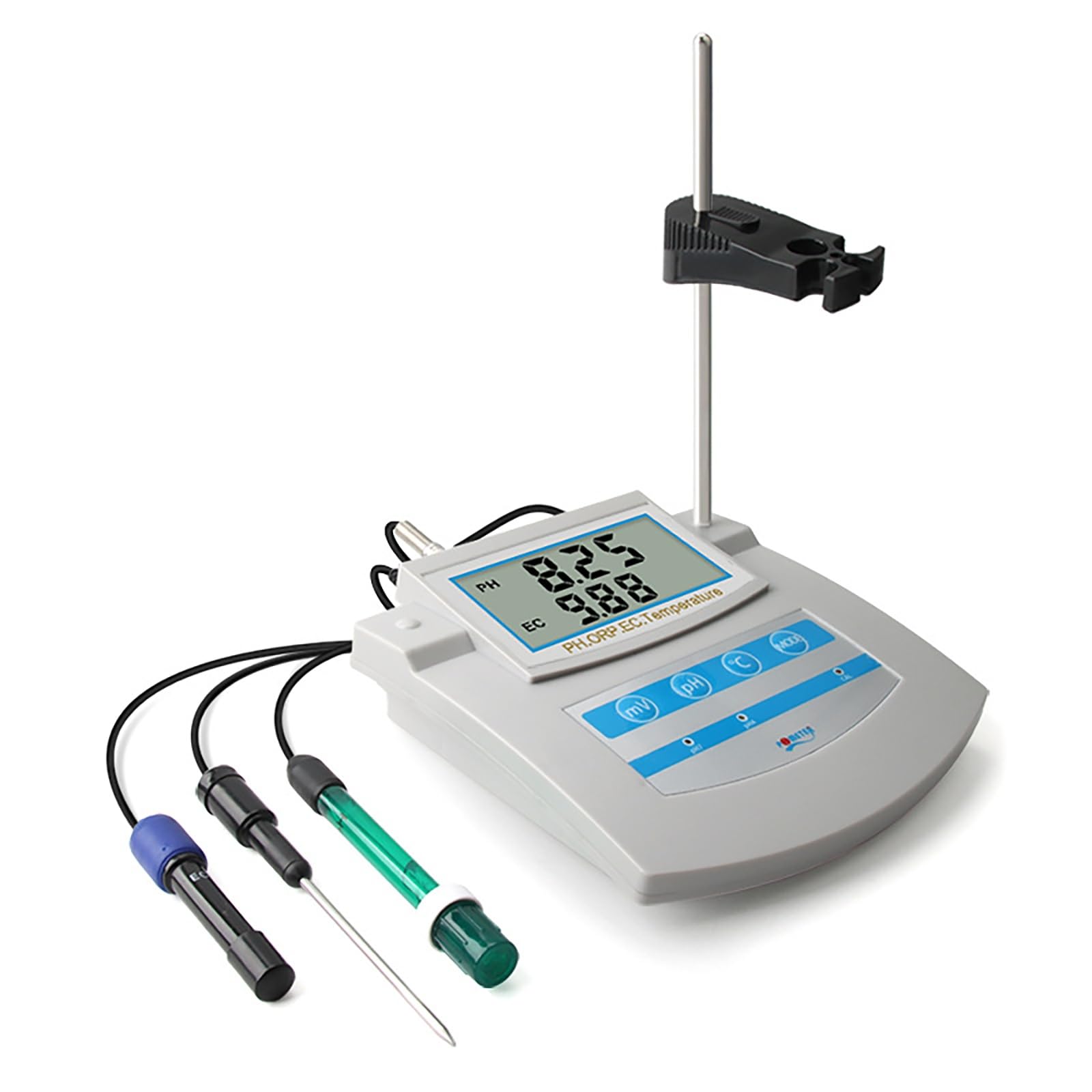 Monitor jakości wody, cyfrowy miernik pH 6 w 1, wyposażony w wyświetlacz LCD i temperaturę, odpowiedni do testowania temperatury w basenach, akwariach i laboratoriach