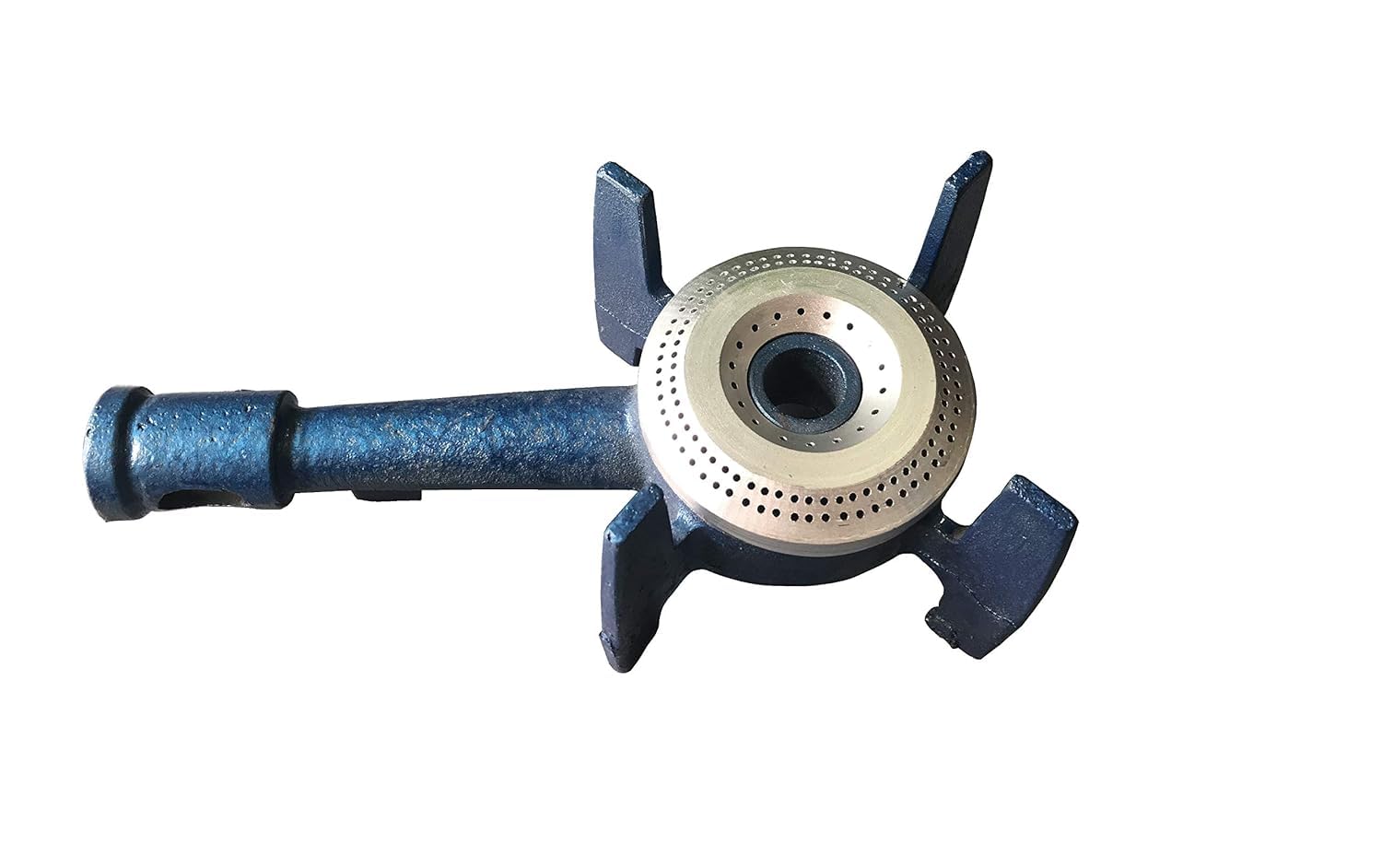 Indian Iron 4 Leg Spider (Commercial Purpose) Gas Stove with 1 Burner & Fitting Kit (Burner diameter 3.75 Inches)