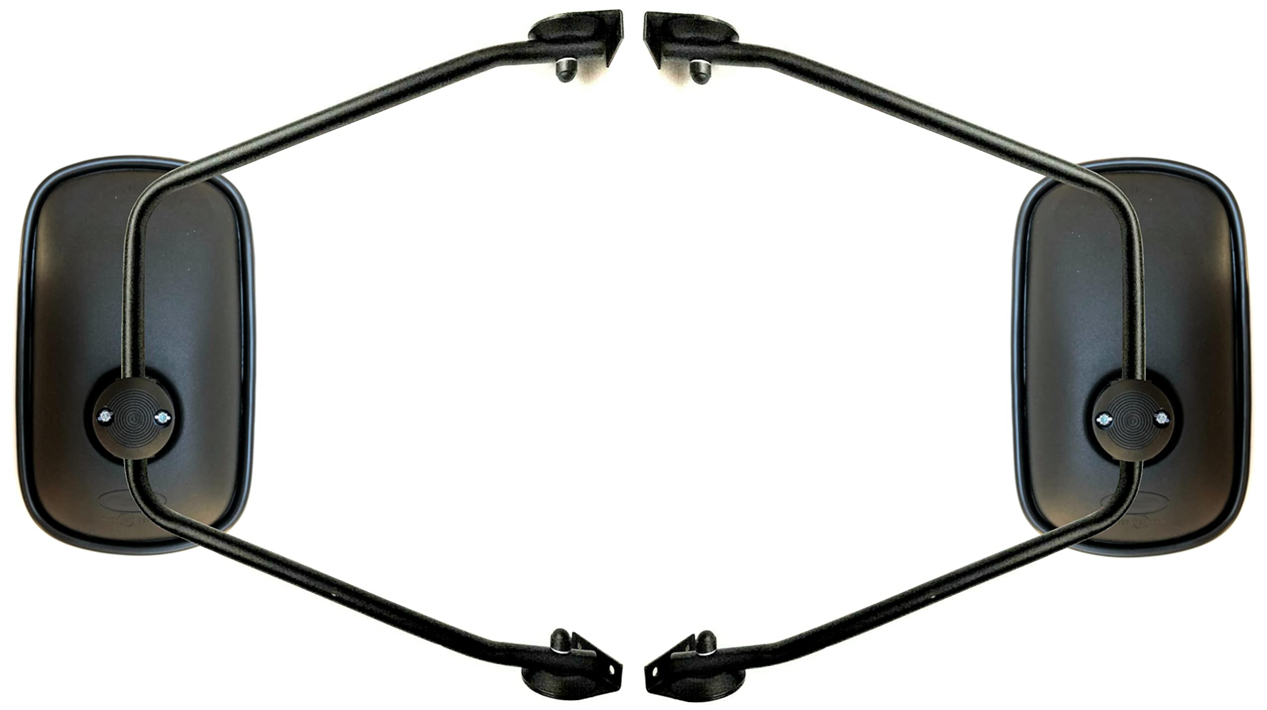 2 specchietti retrovisori esterni 263 x 160 R1200 E20 ø10-24 e supporto per specchi per trattori, camion, escavatori, macchine da costruzione