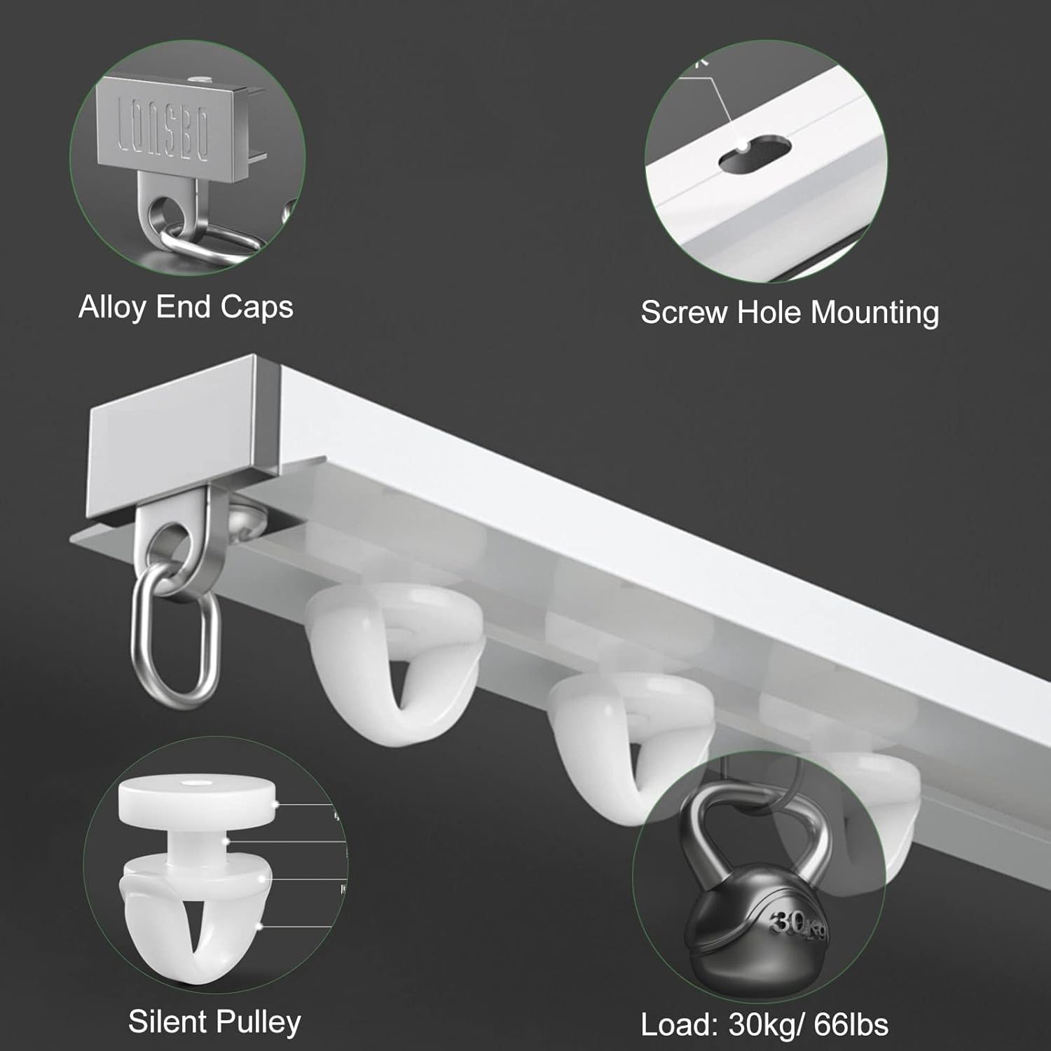 Sistema de iluminación empotrable ajustable de 4 a 32 pulgadas, diseño oculto sin costuras, ideal para soluciones de iluminación del hogar y la oficina, iluminación moderna y elegante
