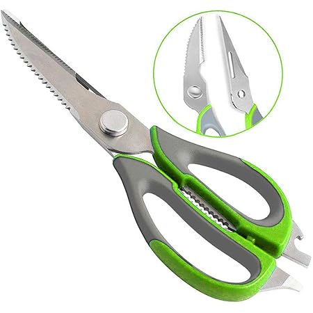 Amazon Co Jp キッチンバサミ 分解でき 調理用ハサミ 料理バサミ 離乳食ハサミ 介護用はさみ 魚鱗取り 多機能キッチンバサミ料理鋏キャンプ花切り釣り調理用分解みはずして洗えるキッチンはさみピーラー缶開け栓抜きノコギリ刃ウロコ取りナイフ簡易包丁 バーベキュー