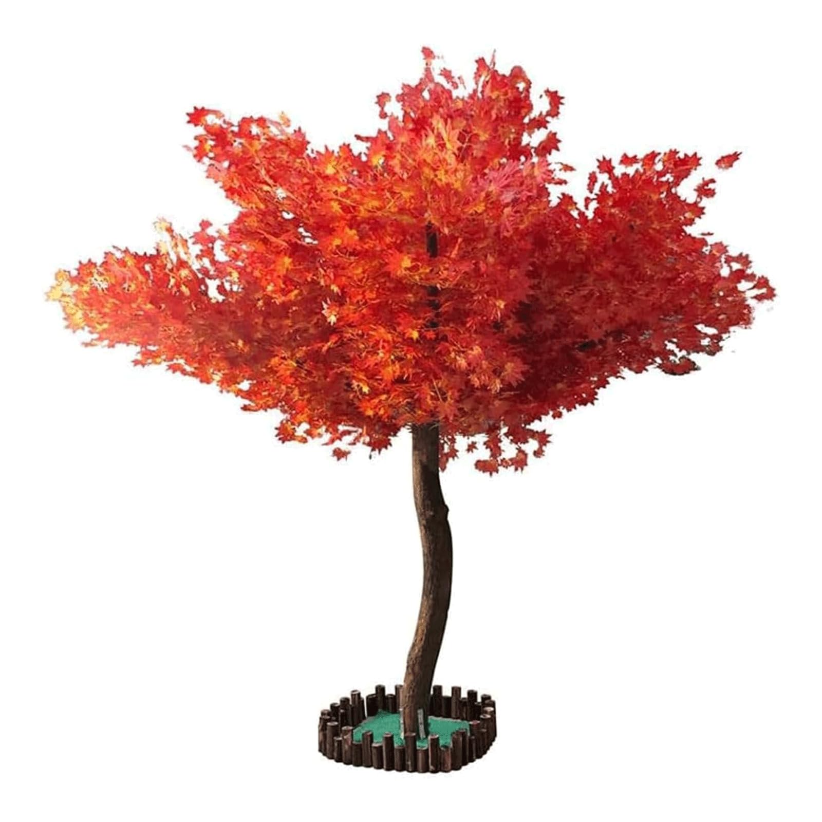 HCZKIUJY Large Fake Tree Artificial Maple Tree Lifelike Simulation Tree For Outdoor Indoor Artificial Plant Decorative Faux Tree