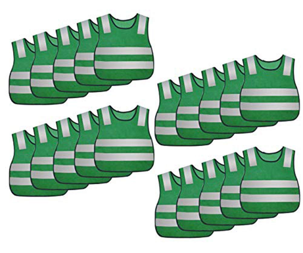 AIEOE Lot de 5/10/15/20 gilets de sécurité réfléchissants haute visibilité pour la course à pied, le cyclisme, le jogging