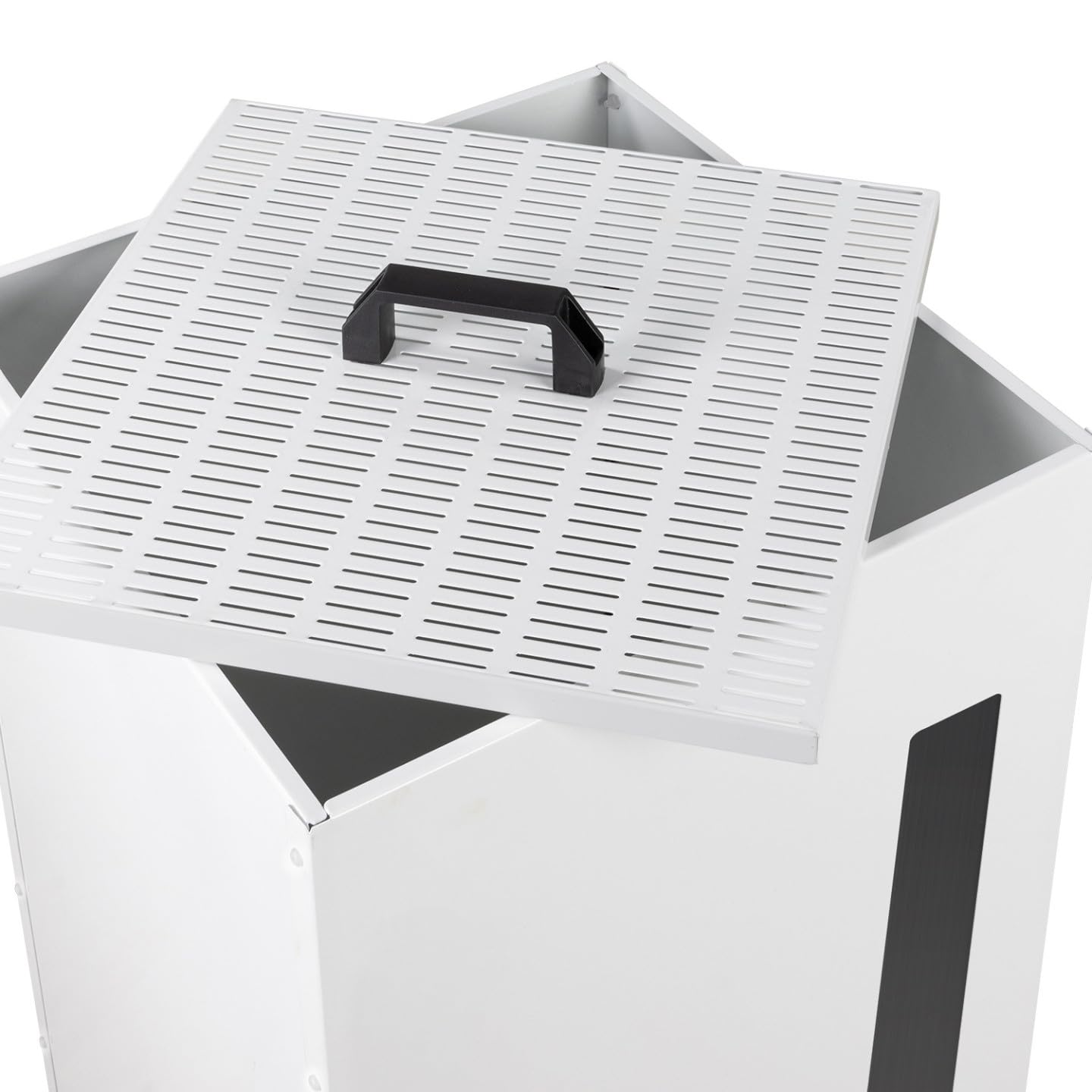 IDMarket - Réservoir à granulés 45 kg blanc rangement à pellets 36 x 36 x 76 cm