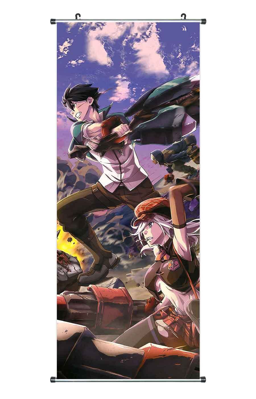 CosplayStudio Large God Eater Roll Picture | Kakemono Fabric | Poster 100 x 40 cm | Motif Lenka & Alisa