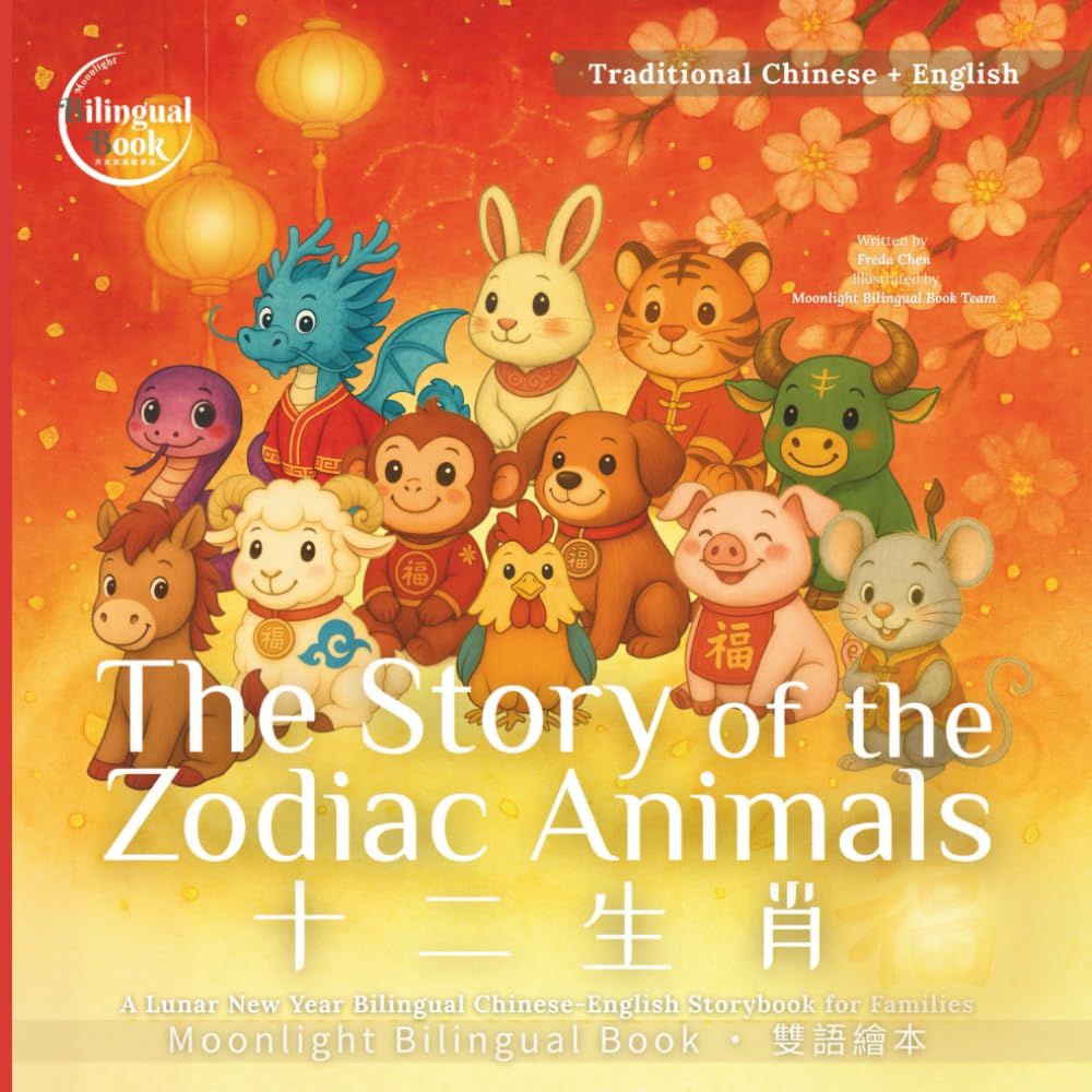 The Story of the Zodiac Animals: A Lunar New Year Bilingual Chinese-English Storybook for Families Traditional Chinese (Moonlight Bilingual Stories｜月光雙語故事書系列【繁體中文版】)