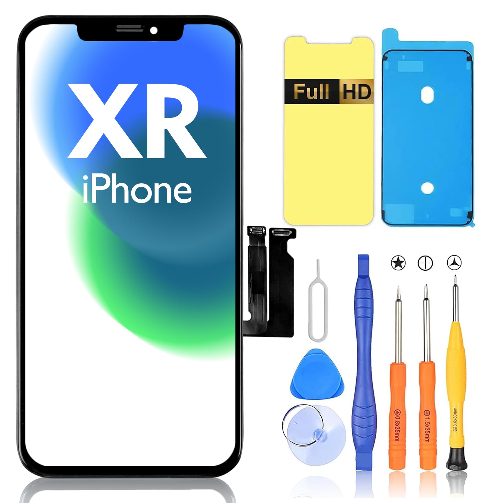 Amazon.co.jp: BokMan iPhone XR 液晶パネル 画面交換 フロントパネル 