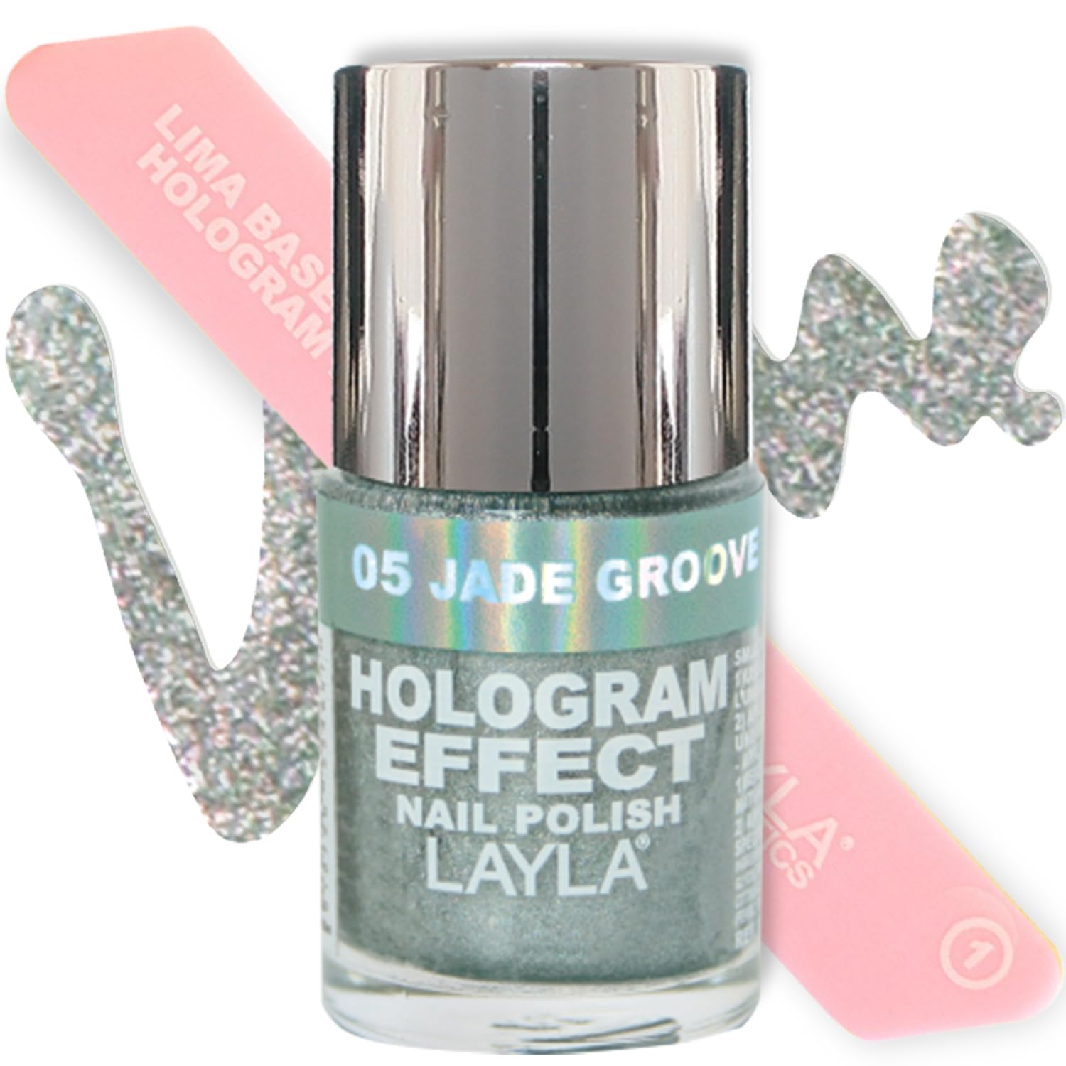 Layla Hologram Effect Nail Polish 05 Jade Groove Desertcart INDIA