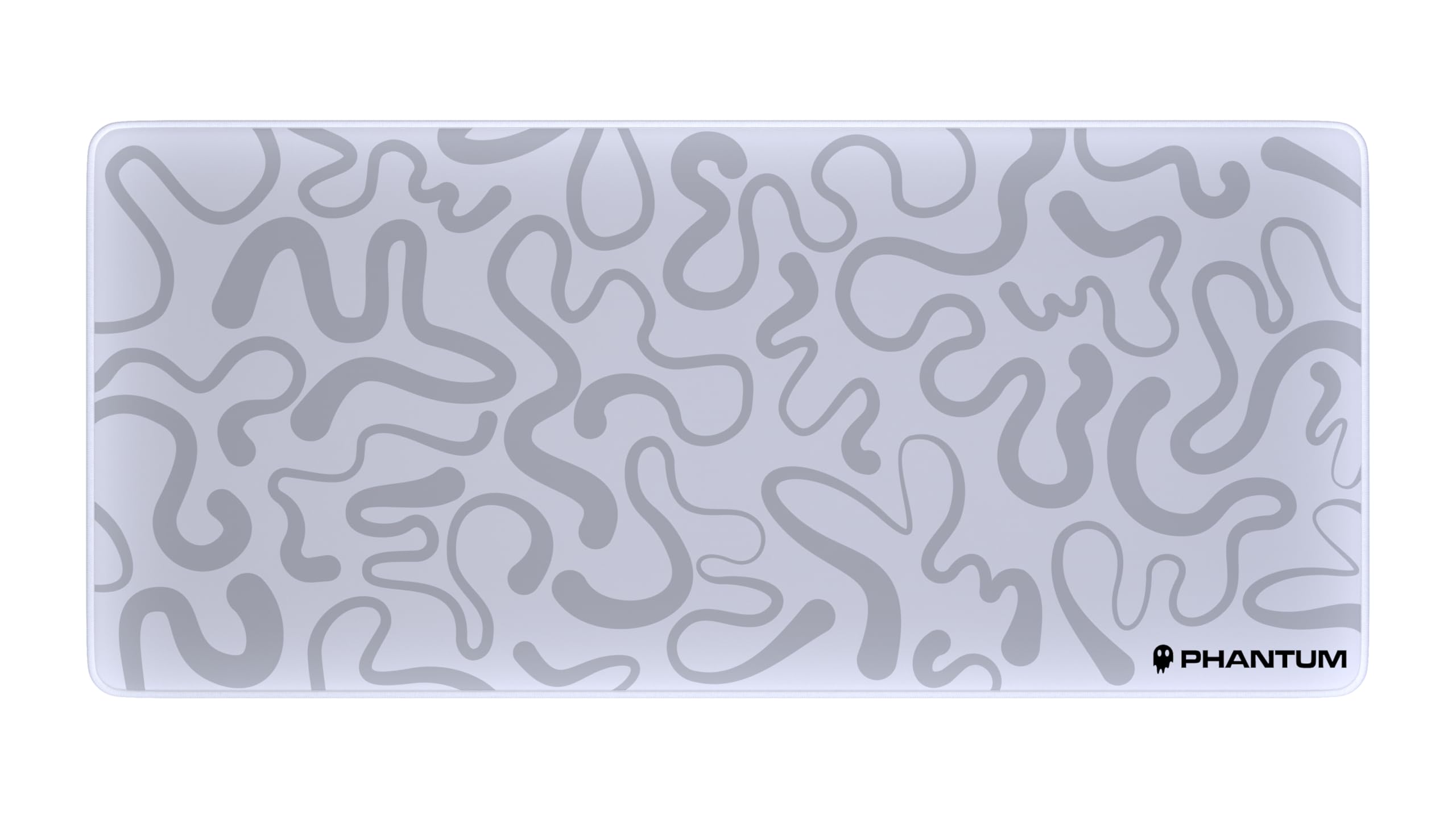 Phantum Flux – Alfombrilla de ratón para juegos XXL 900 x 400 mm, superficie de microfibra hidrofóbica de alto rendimiento, base de goma antideslizante – Soft Speed & Control preciso (Light)