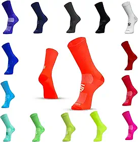 Meia Esportiva Socks Co, Cano Longo, Poliamida, Respirável, para Corrida e Ciclismo, Unissex, Múltiplas Cores