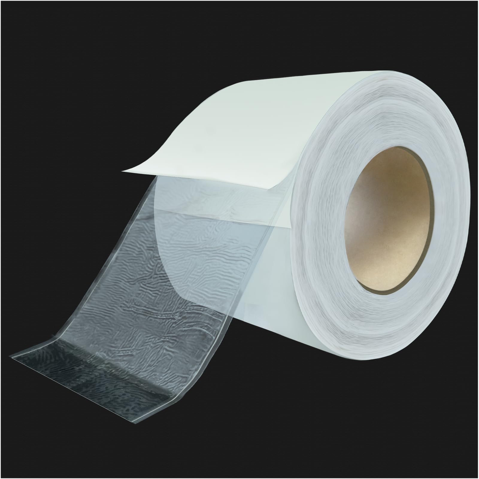 BXI HDPE Double Sided Sealant Lap Tape for Waterproof Membrane Bonding. 4 Inch x 65 Ft Seam Sealing Overlap Tape. Adhesive, No Leak. Liner On Roof,