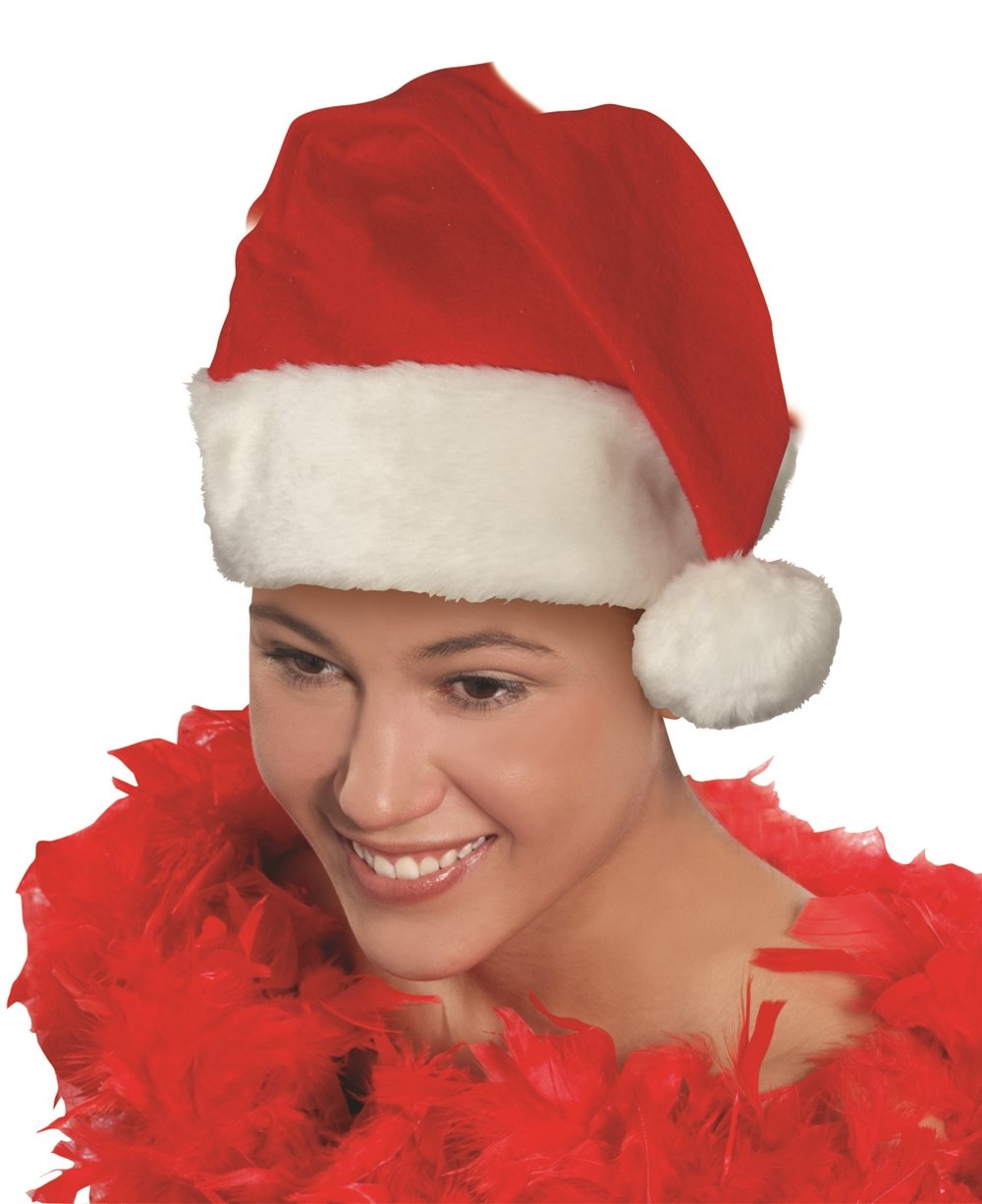 Forum Novelties Deluxe Santa Hat Christmas Costume Accessory One Size Fits Most