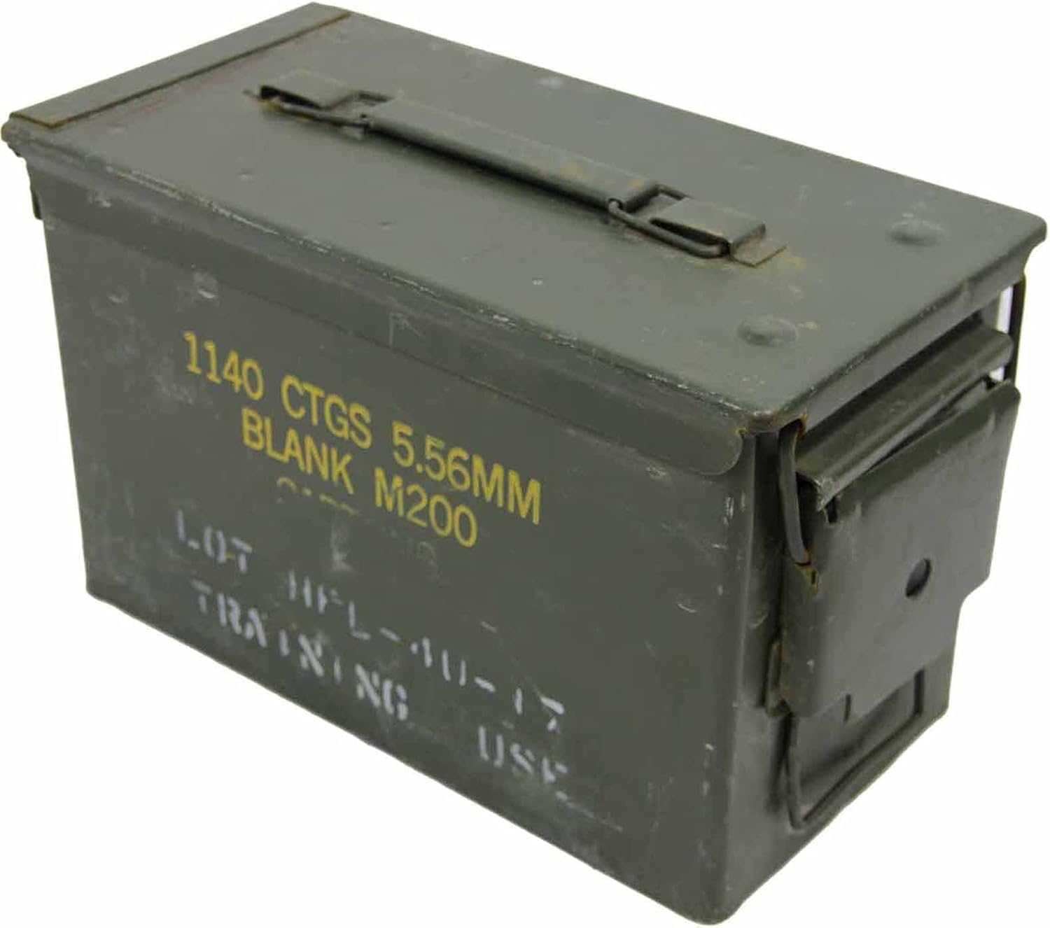 A.Blöchl Originale gebrauchte Munitionskiste der U.S. Army für 300 Patronen Kaliber 7,62 Metallkiste Mun-Kiste Behälter Metallbox
