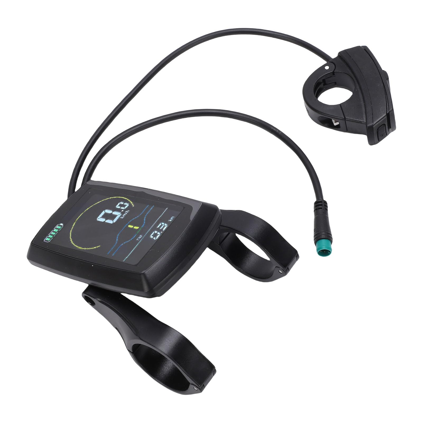 Cosiki Display LCD per Bici Elettrica, Contachilometri Tachimetro, Schermo per Bici Multifunzionale con Livello della Batteria e Regolazione della velocità, Ideale per la Sostituzione degli Schermi