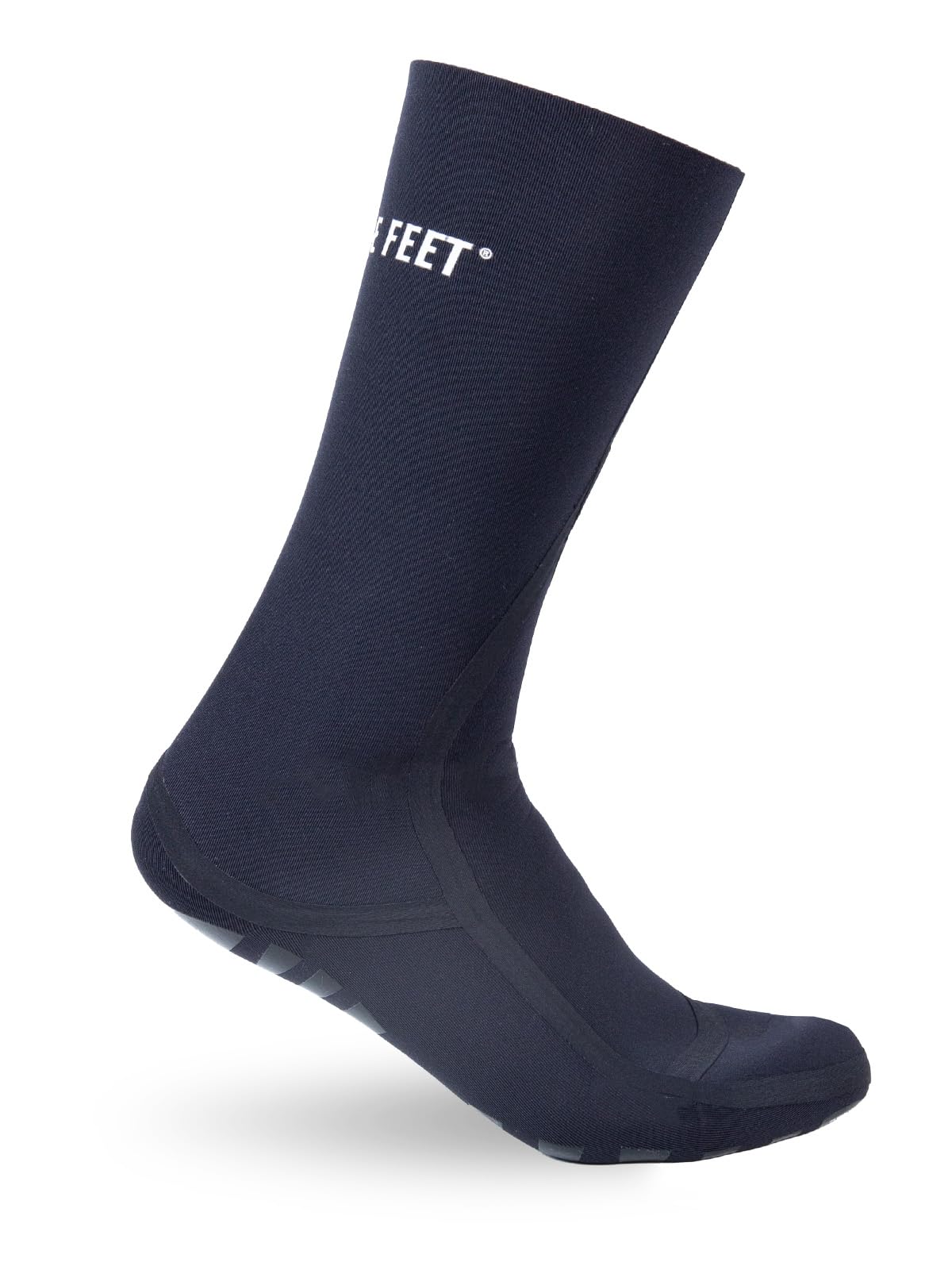 Two Bare Feet 2.5mm Neoprene Taped Wetsuit Socks โ Unisex Thermal Cold Water Swimming & Watersports Booties โ Warm, Flexible & Durable (UK, Alpha, M, Regular, Regular, Black)