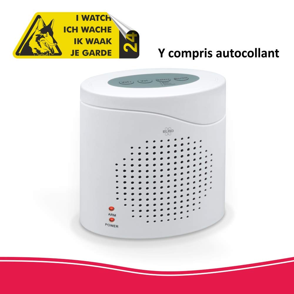 ELRO ARD51 Surveillance électronique avec aboiement de chien réaliste en 3D