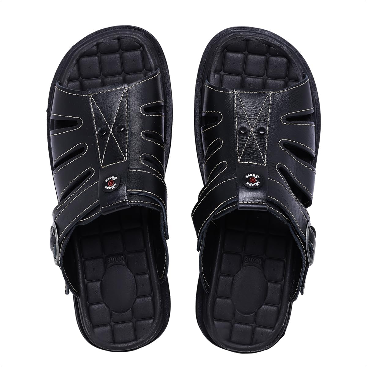 Sandália Chinelo Masculino Couro Legítimo 100% Couro Anti-stress