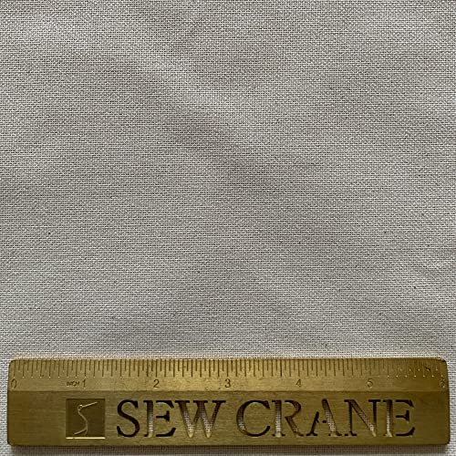 Image of 32 Count Evenweave Cloth Embroidery Cross Stitch Fabric, Natural Warm Color Ecru, W59 x L20