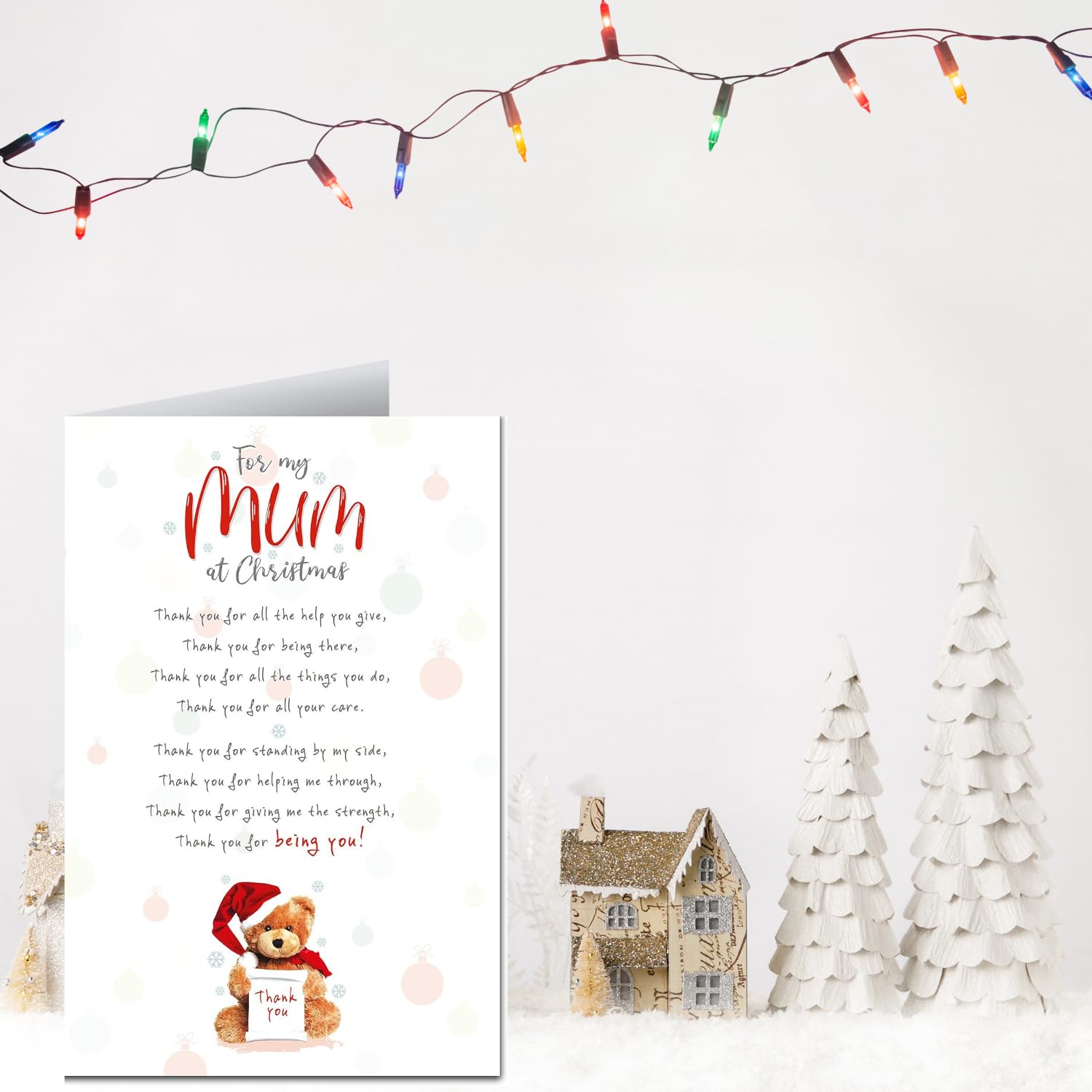 Carte De Noël Maman Avec Oie Mignonne Carte De Noël Maman