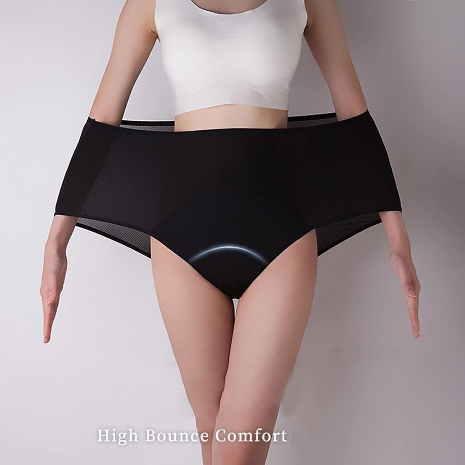 Ropa Interior para incontinencia, Bragas de algodón para Mujer, Ropa Interior posparto Transpirable, Bragas de algodón menstruales a Prueba de Fugas, Paquete de 5 (A XL) (C 8XL)