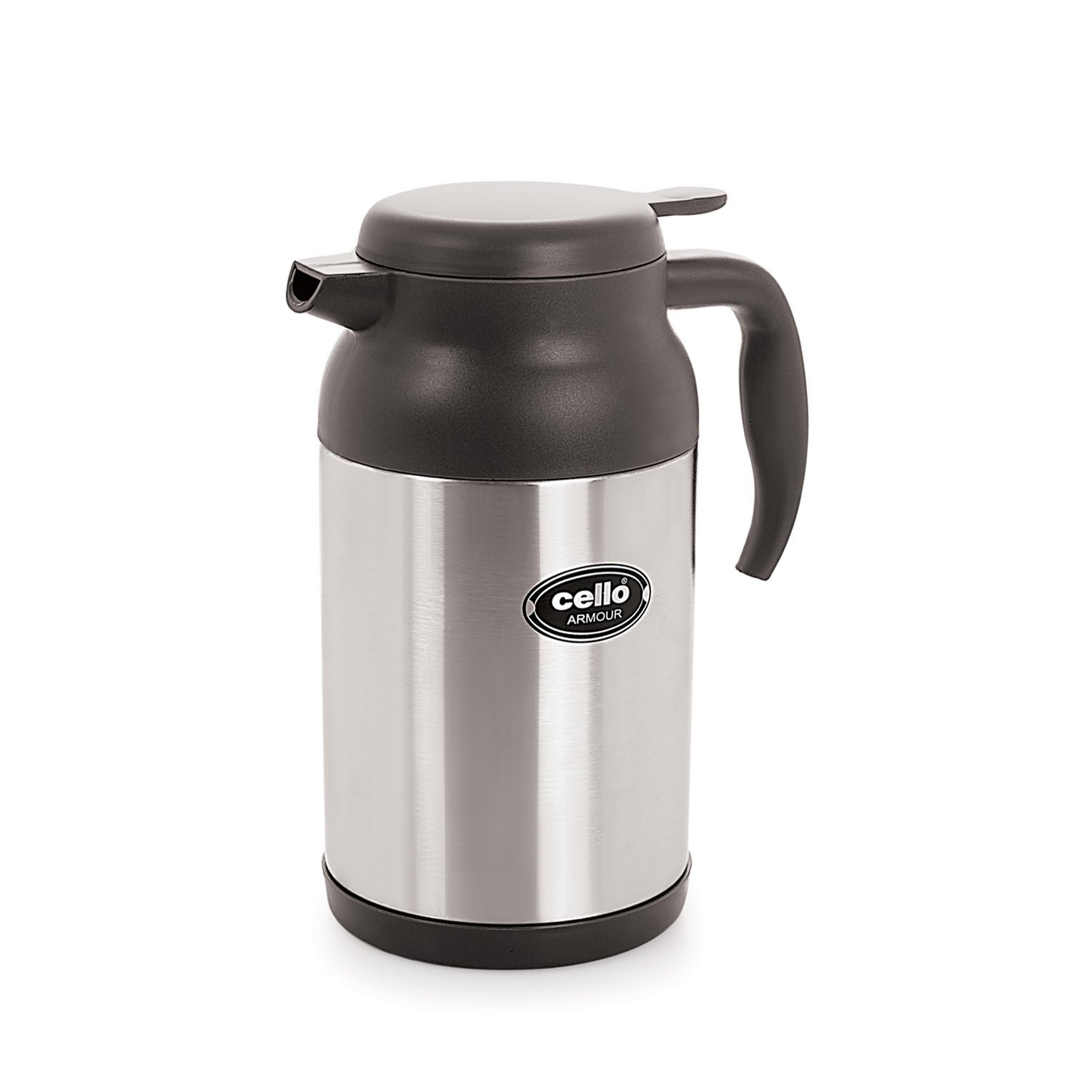 Cello Armour Stainless Steel Double Walled Carafe, Insulated, 1600ml, 1pc, Grey