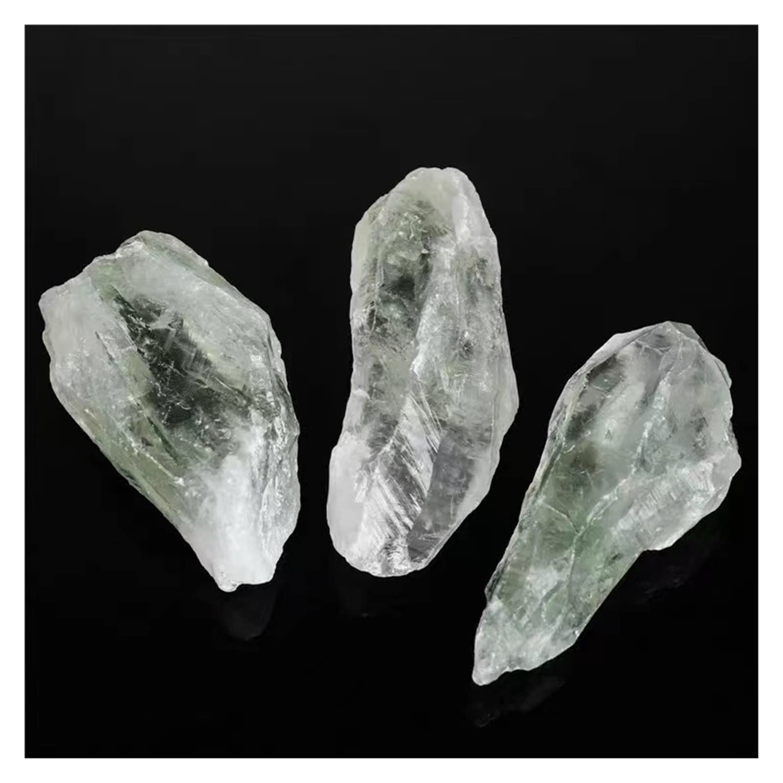 Cristallo Naturale Grezzo Punto Ruvido della Pietra preziosa del Punto di Pietra Verde crogiolo Naturale (Color : Light Yellow, Size : 10pc)