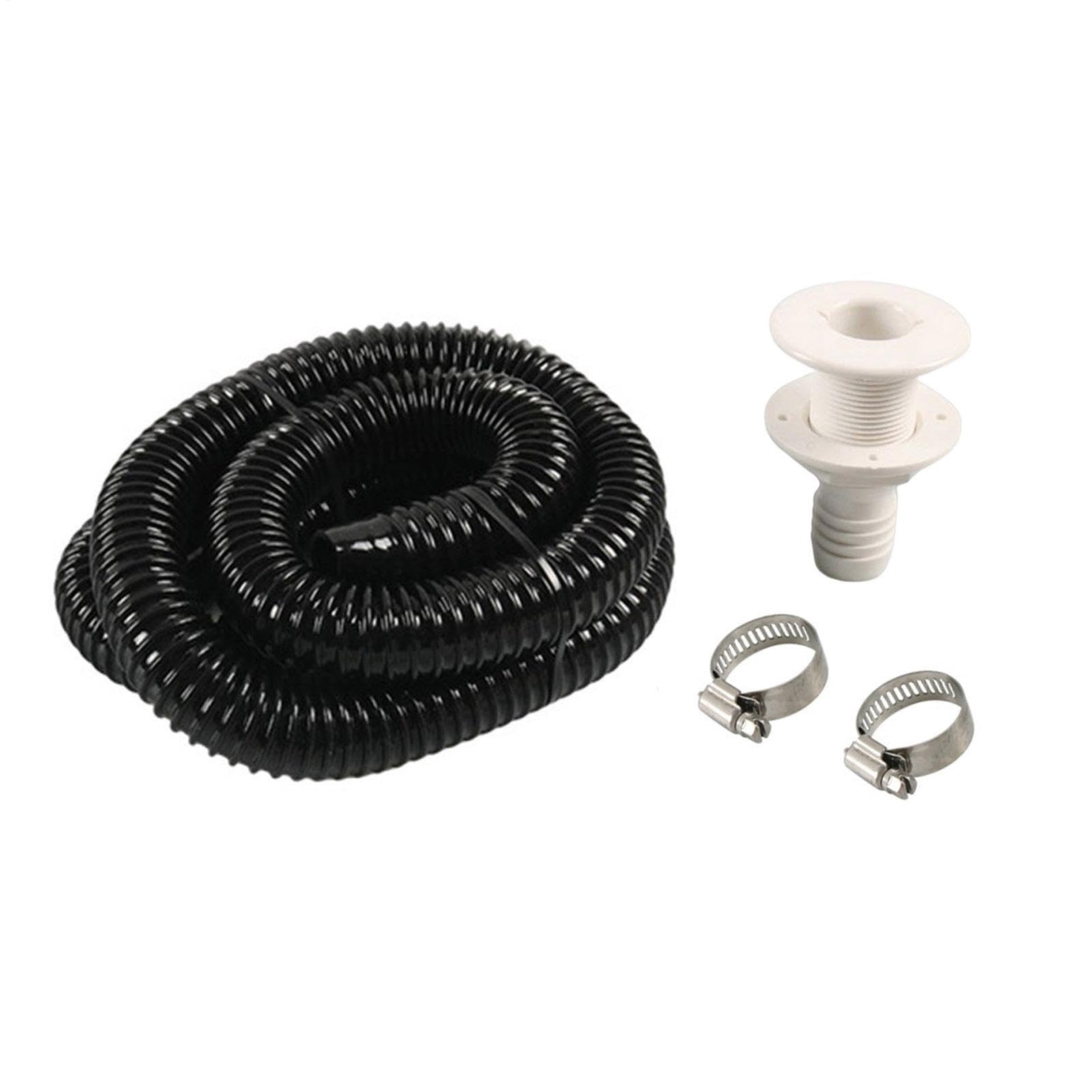Rianpesn Bilge Pump Kit for Boats - Flexible PVC Drainage Pipe Hose | Flexible Plumbing Kit for Boating Accessories, Easy Installation on Marine Boats & RVs