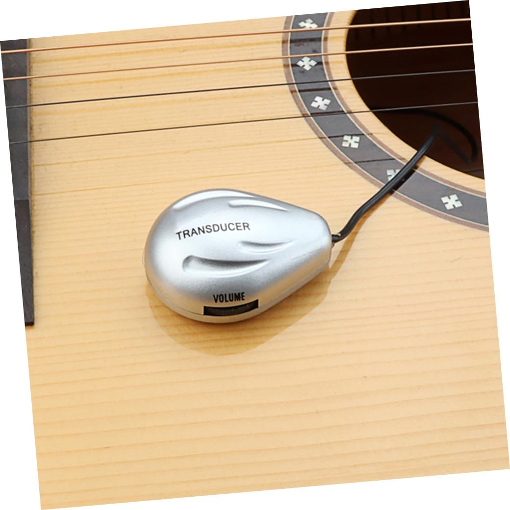 HEMOTON 4stücke Guitar Pickup Akustikgitarren-transducer Mit Lautstärkeregelung Für Balladen Und Klassische Musik Langlebig Und Tragbar Für Flexiblen