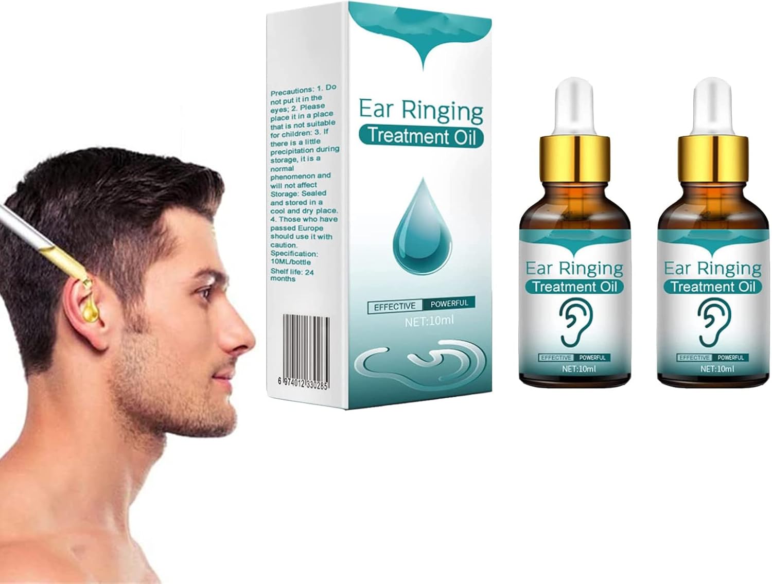 Knhorfad Japanese Ear Ringing Treatment Oil, 10ml Tinnitus