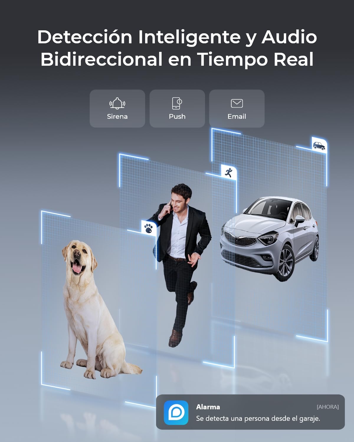 Reolink 4K Cámara Vigilancia Exterior PoE, Antivandálica IK10, Visión Nocturna en Color, Detección Persona/Vehículo/Animale, Audio Bidireccional, Admite Tarjeta microSD, NO PTZ, RLC-840A