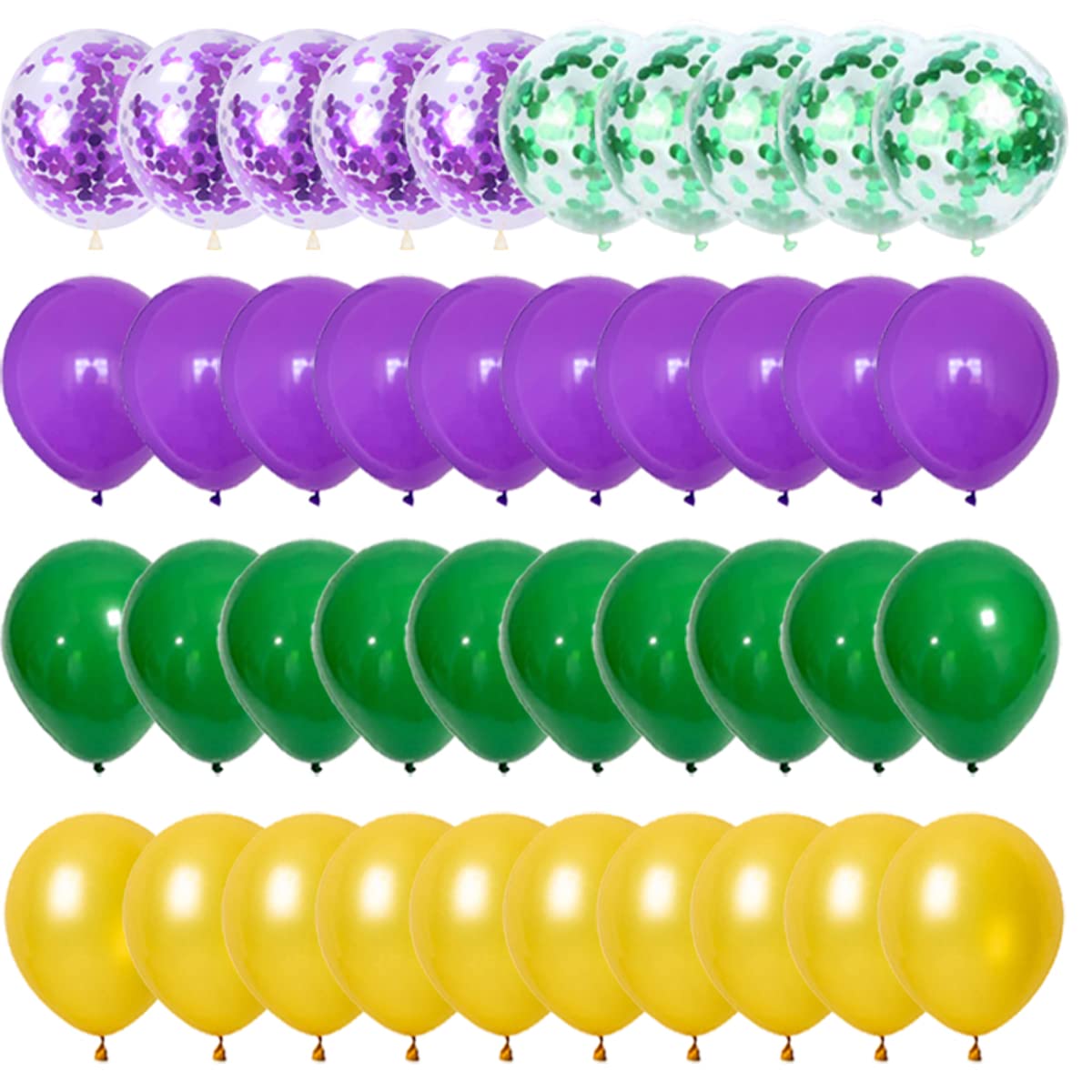 Purple Gold Green Balloon Garland Arch Kit - Purple Gold Balloons Green Gold Balloons Halloween Decorations for Mardi Gras Birthday Retirement Graduation Circus Halloween Party Decorations