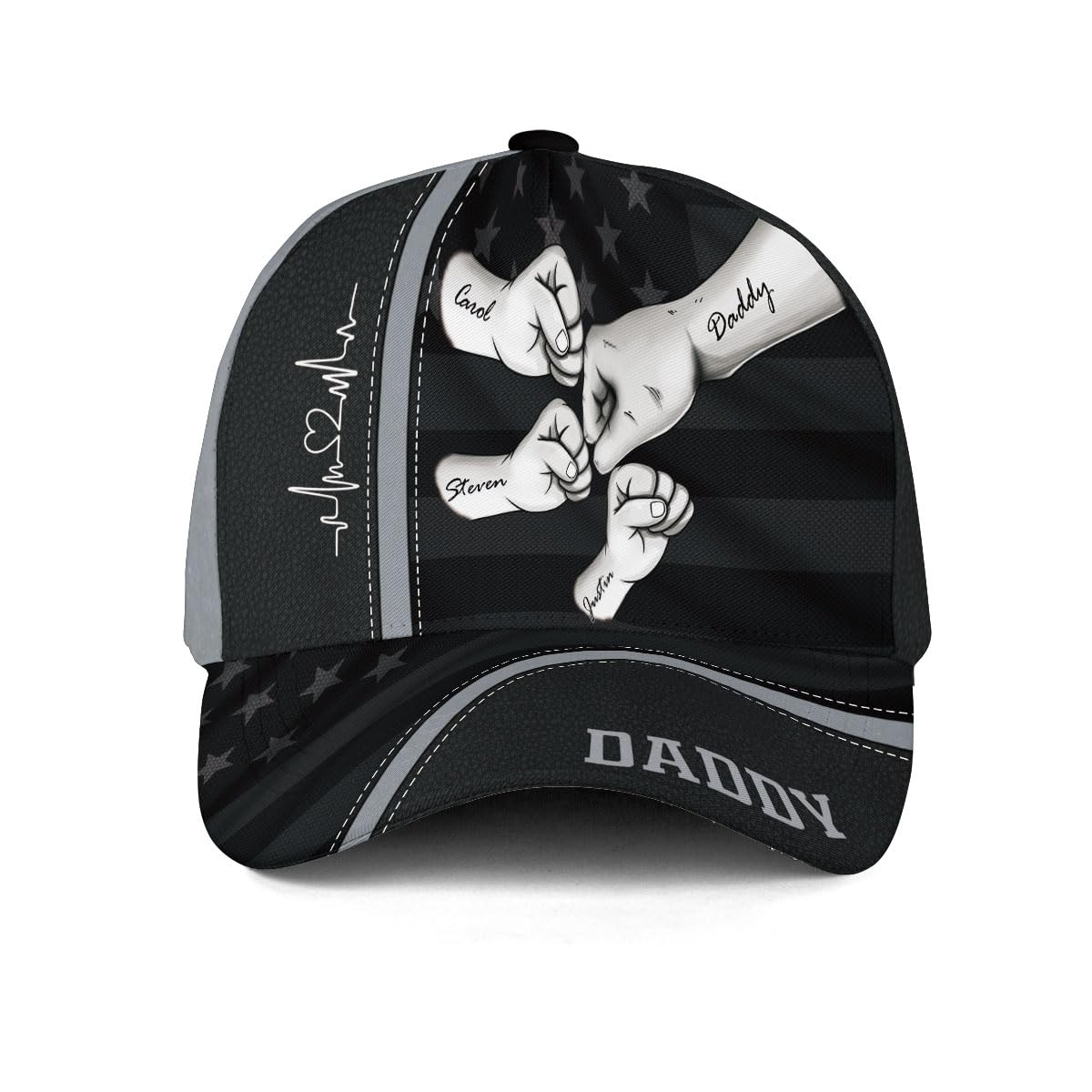 Fathers Day Hats Customized, Dad Hats for Men, Dad Caps for Men, Fist Bump Hat, Papa Fathers Day Hat