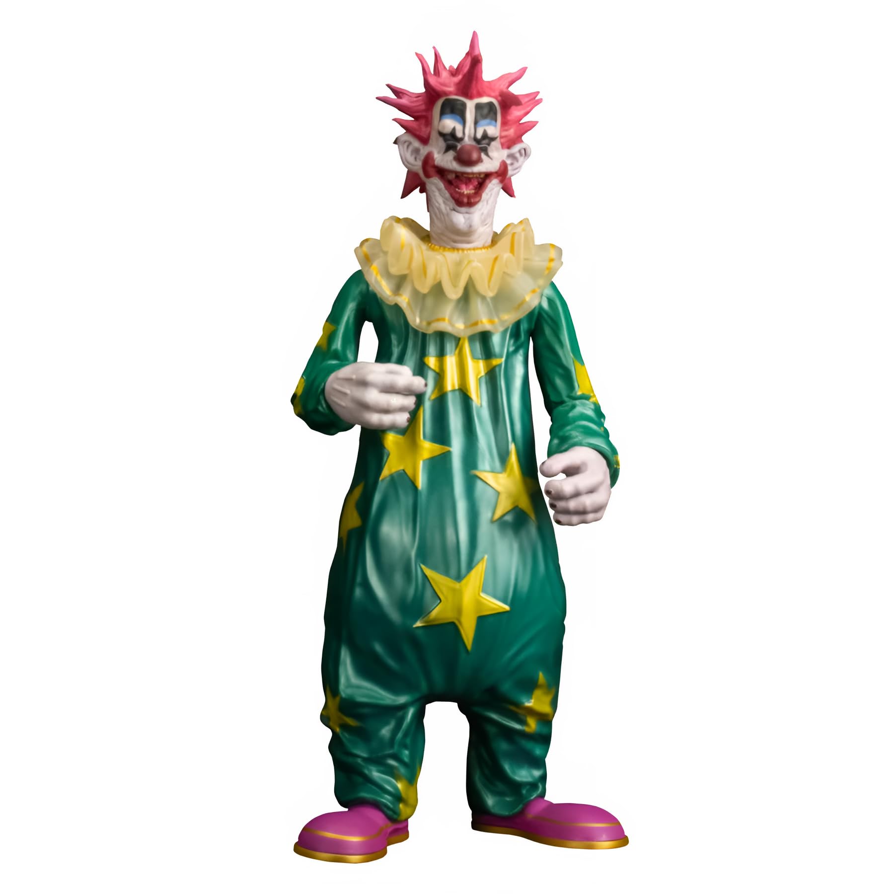 Trick Or Treat Studios Killer Klowns Jumbo, zestaw figurek Rudy i Spikey, seria Scream Greats 2, waga 20 cm, ekspozycja kolekcjonerska
