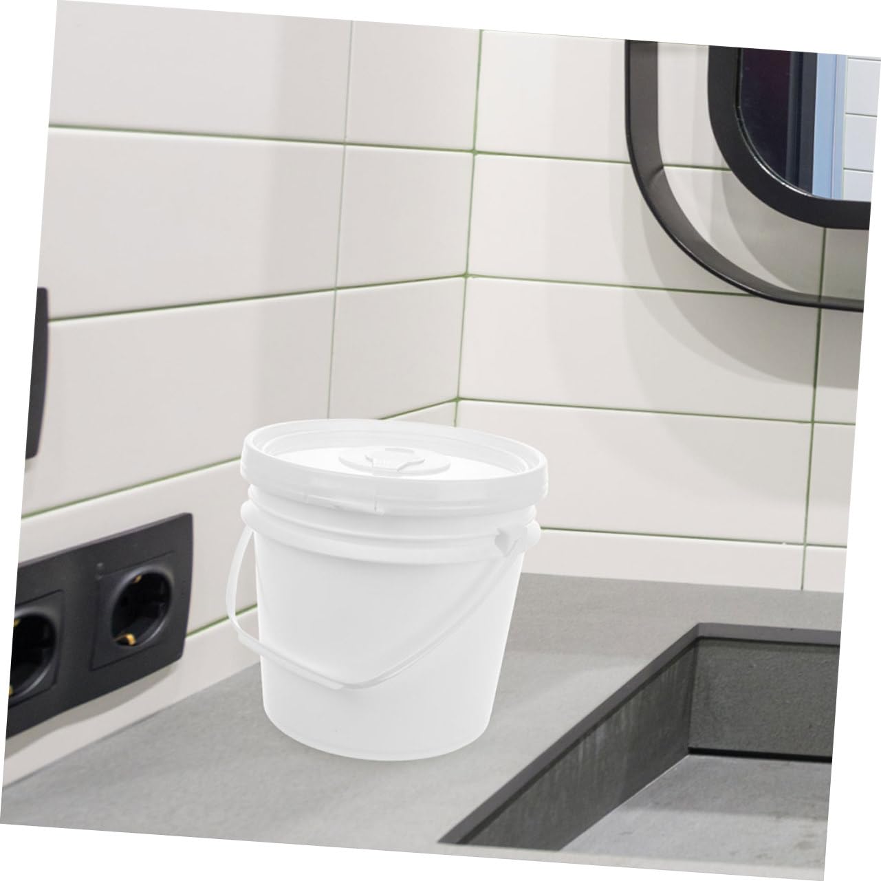 Lot de 2 Boîtes de Lingettes en Plastique Blanc, Grosse Capacité, Fraîcheur Scellée, Pratique à Transporter pour Salle de Bain et Voiture
