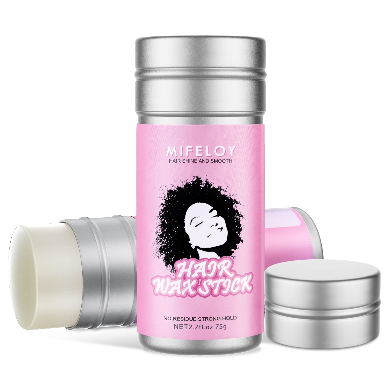 Hair Wax Stick, 2.7 oz – Pomade Tamer Stick for Smoothing Flyaways Edge Control, Long Lasting Styling Cream Gel, Women Slick Back Hair Glue, Bed Head for Wigs Hair Wax Stick, 2.7 oz – Pomade Tamer Stick for Smoothing Flyaways Edge Control, Long Lasting Styling Cream Gel, Women Slick Back Hair Glue, Bed Head for Wigs