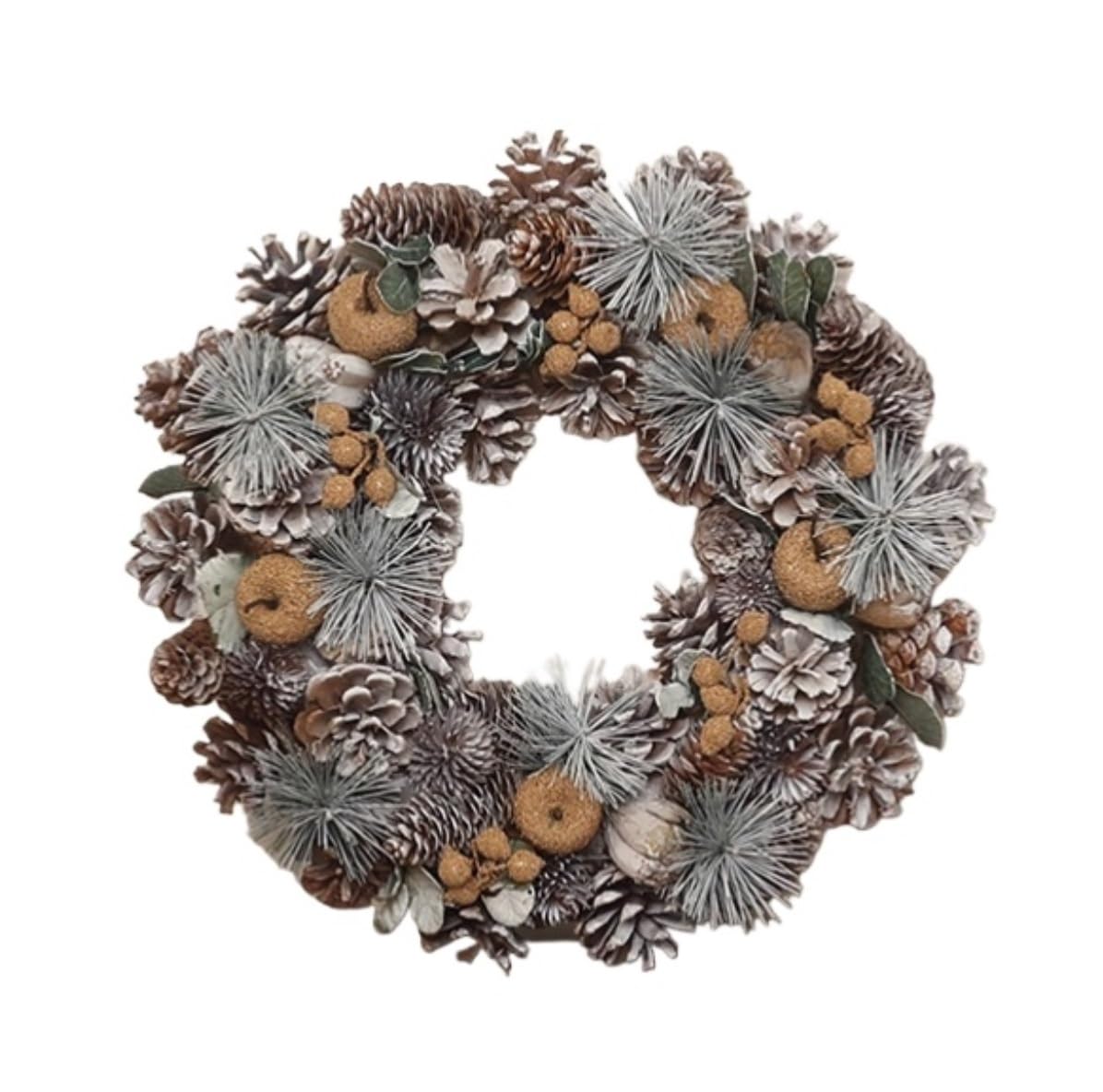 Couronne de Noel Entrée Couronne De Noël for Décoration Porte, Fenêtre Et Mur Decoration Fenêtre(Blue,Silver)