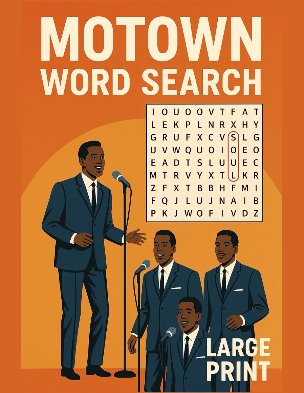 Motown Word Search: Large Print Motown Word Search Puzzle