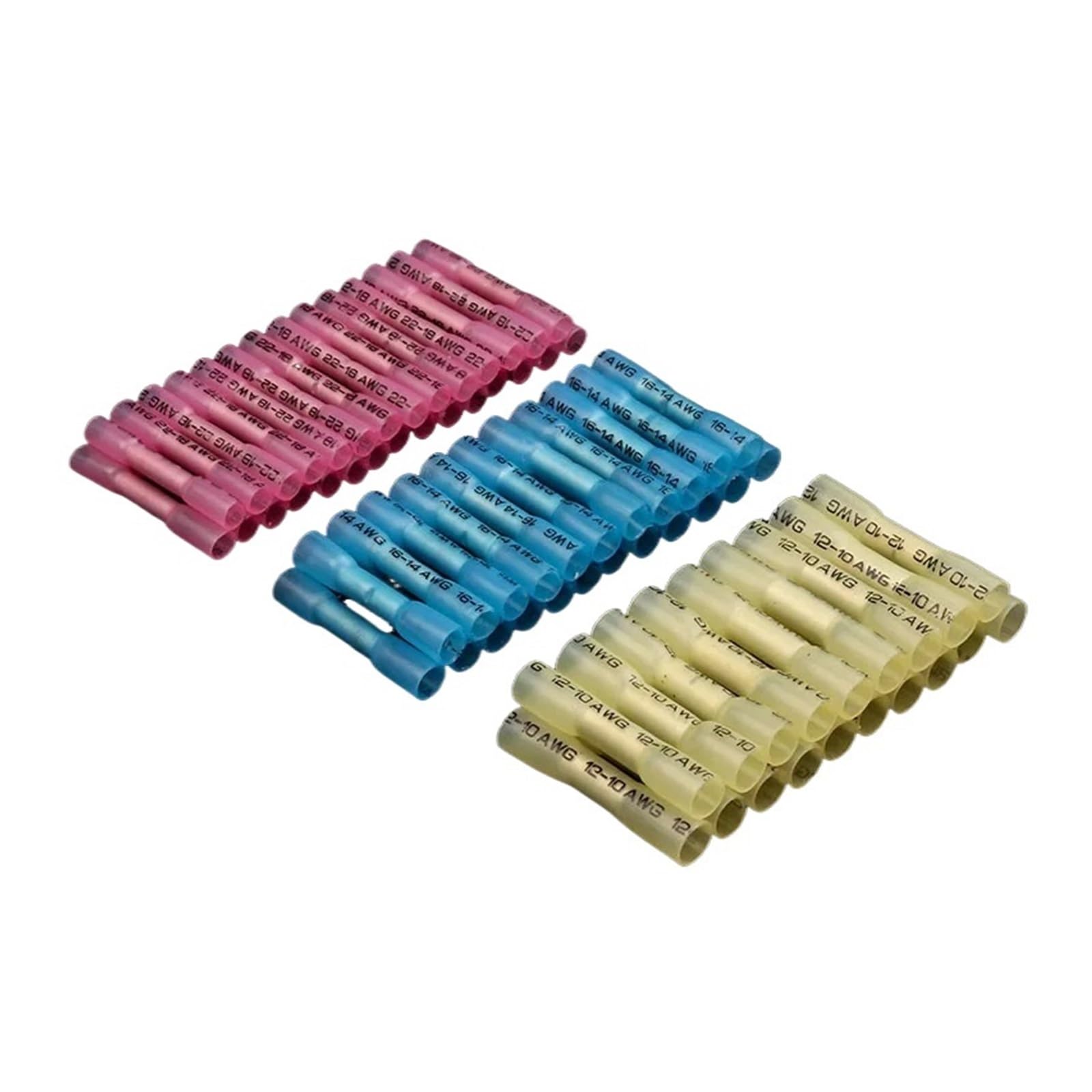 woshilaoDS Soldeerverbinders, assortiment, set van 120 stuks, stootverbinders, krimpverbinders, soldeerafdichting, draadverbinders, kabelschoenen, knelverbinders, kabelverbinders, waterdicht, 4