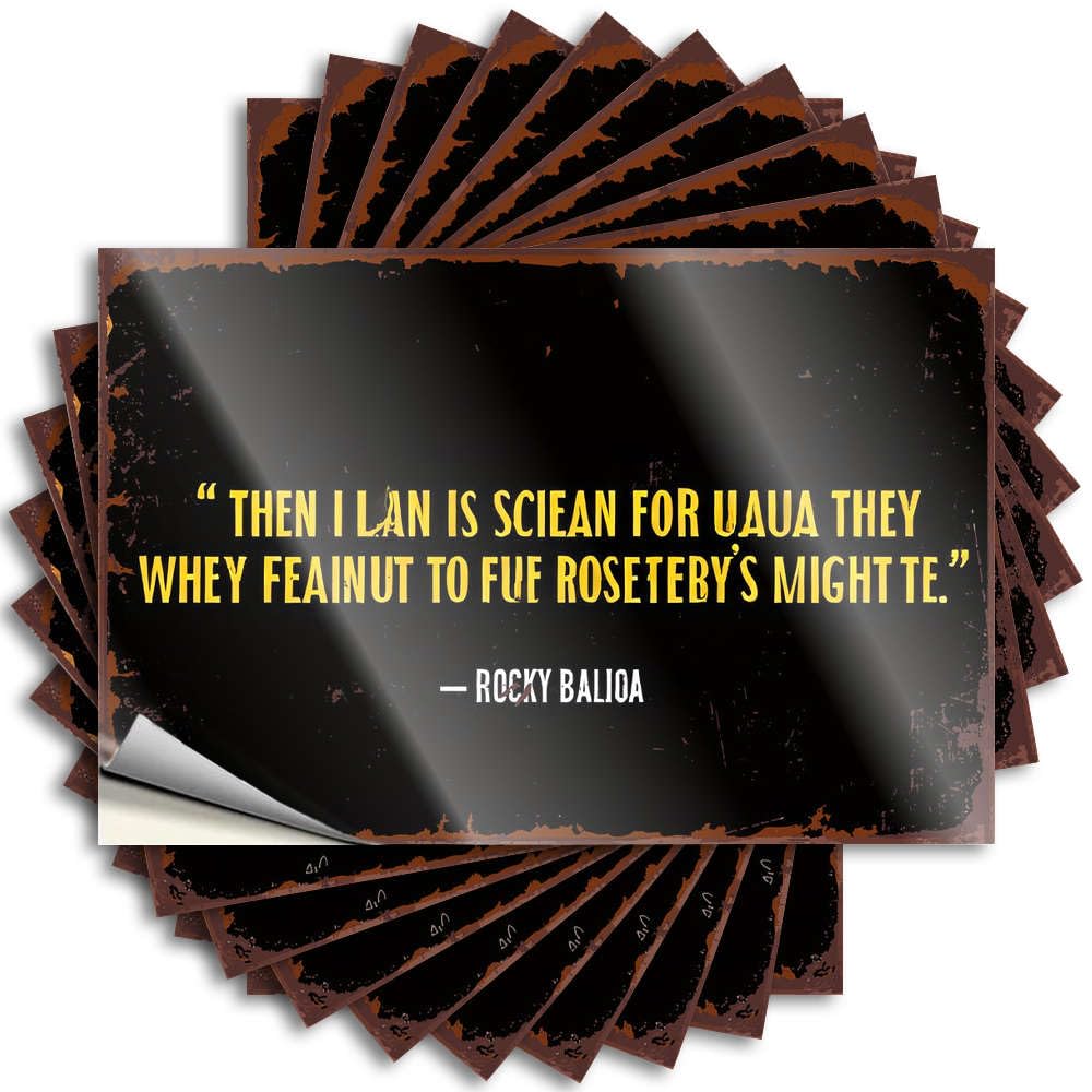 Vintage Kitchen Accessories Funny Sticker - Aesthetic Fishing Garage Then I'll Stand for You, They're Not Enough to Defeat Rocky's Might(8X12CM)