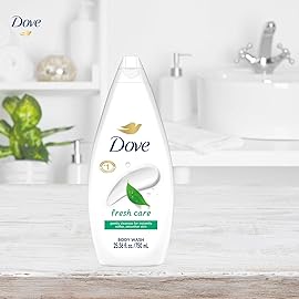 Dove Body Wash, Fresh Care, Value-Size 4-Pack - Soothing Moisturizing Cleanser for Soft Skin, 25.36 Oz Ea