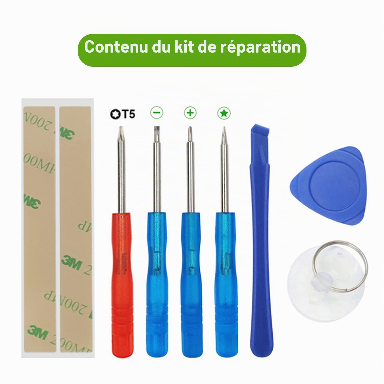 Batterie de rechange compatible avec Samsung Galaxy Tab A7 10.4 2020 SM-T500 T505 SCUD-WT-N19 avec kit d'outils