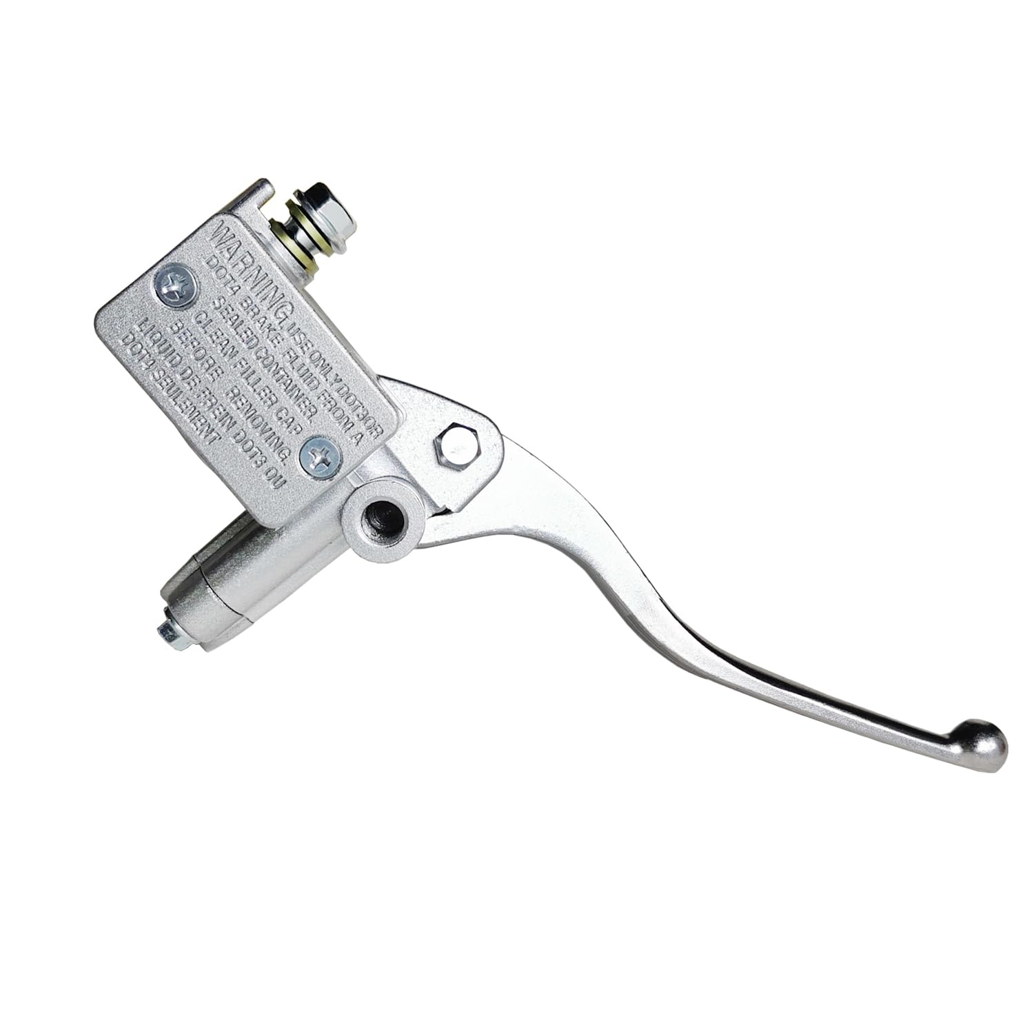 Photo 1 of Vanlison Right Hand Brake Master Cylinder Silver Compatible with Suzuki ATV QuadRunner QuadSport KingQuad QuadRacer Ozark Eiger Twin Peaks Vinson LTA LTF 59600-12D10