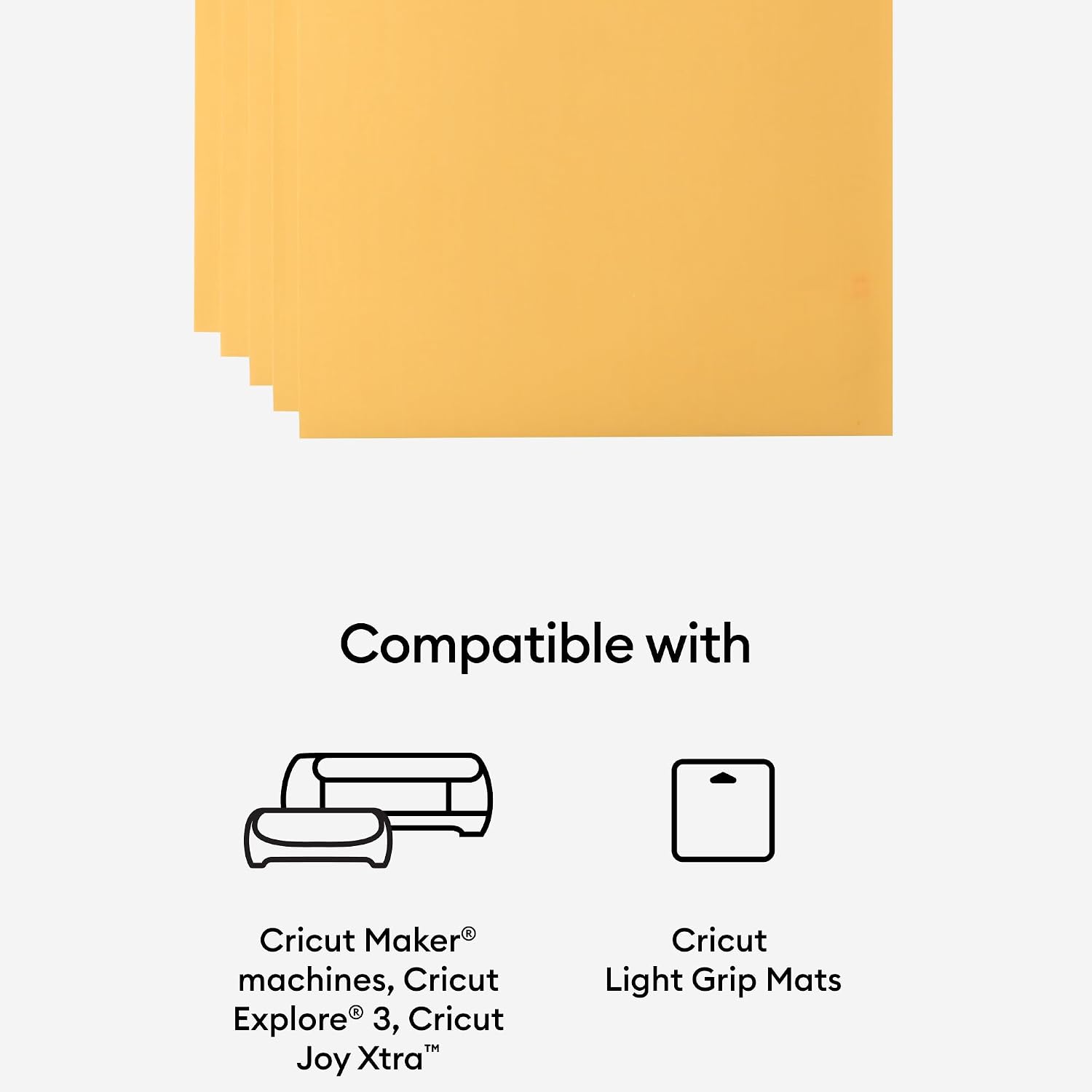 Cricut Printable Vinyl 10 Count, Printable Vinyl for Letter Stickers, Labels & Decor, Vinyl Paper for Inkjet Printer, Compatible with Cricut Maker, Explore 3, & Cricut Joy Xtra Machines, Gold