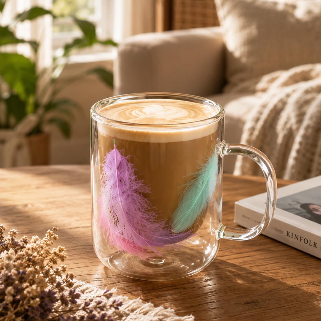 Perotti Double Feather Çift Cidarlı Kupa 300 ml