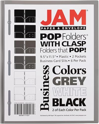 Miniatura 9 de JAM Paper Carpeta de presentación plástica POP de dos bolsillos