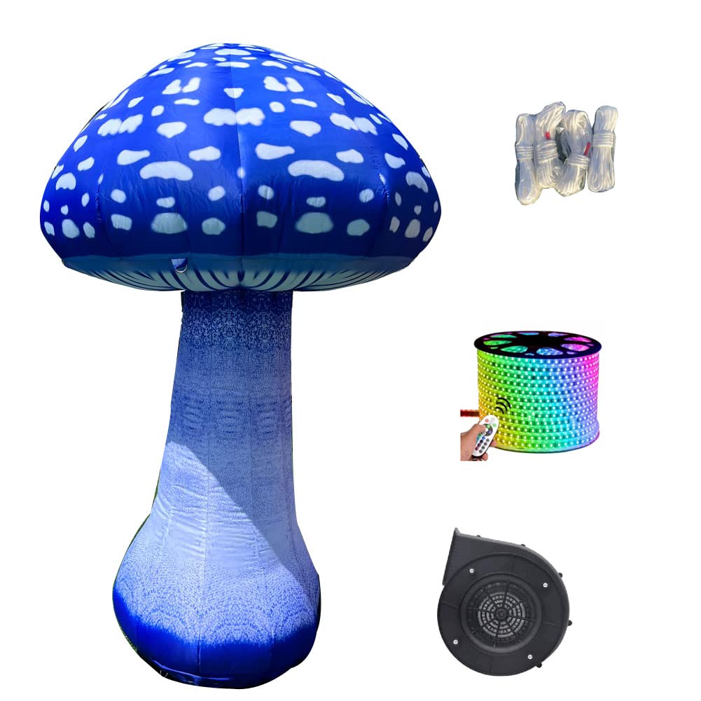 Champignon Gonflable Géant LED SAYOK – Décoration Jardin Extérieur – Multicolore – NEUF