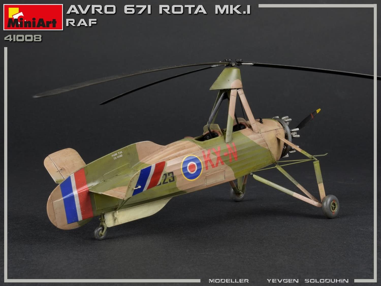 Miniart MA41008 Modellino Veicolo da Guerra In Plastica da Montare, Avro 671 Rota Mk.I Raf, Scala 1:35