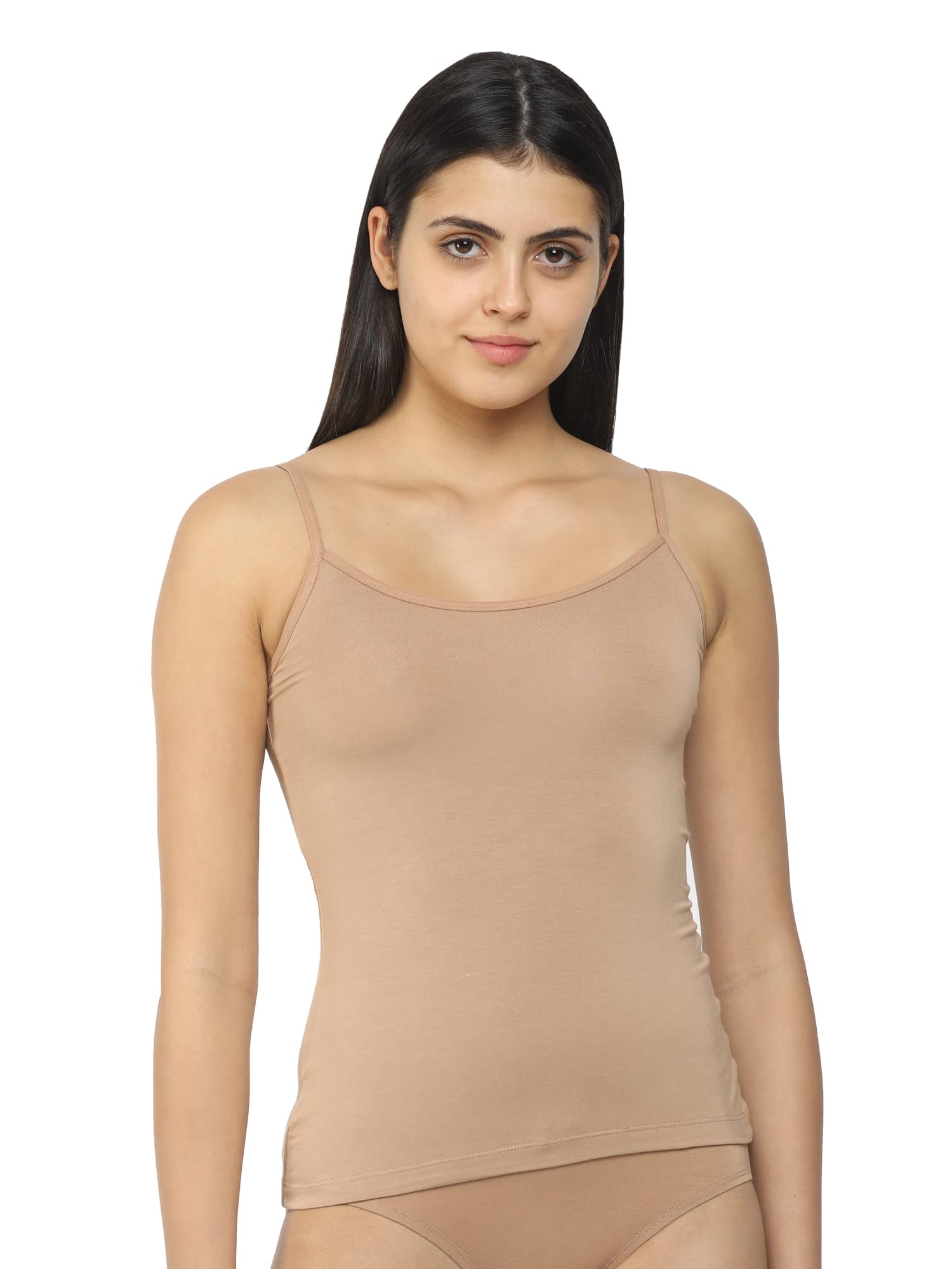 women’s micro modal spandex camisole slip | soft stretchable & comfortable | solid color | everyday innerwear | pack of 1